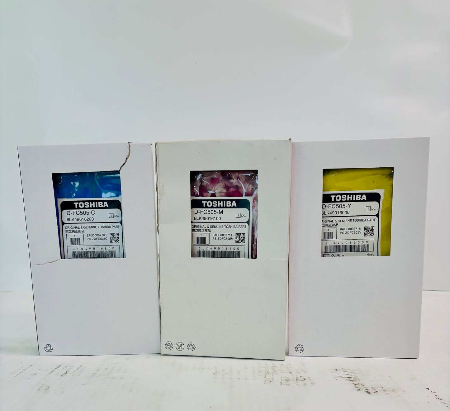 Open OEM Toshiba EStudio 2505AC,3005AC Cyan,Mag,Yel Developer DEV-KIT-FC505CLR