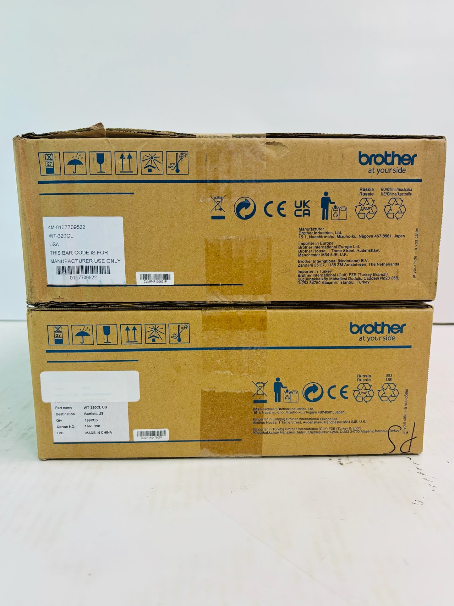 2 Genuine Brother HL-L8250CDN, HL-L8260CDW Waste Toner Box WT-320CL