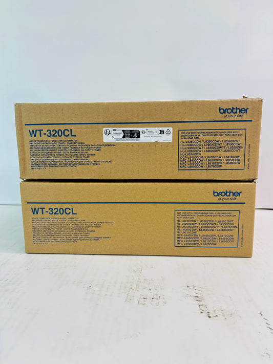 2 Genuine Brother HL-L8250CDN, HL-L8260CDW Waste Toner Box WT-320CL