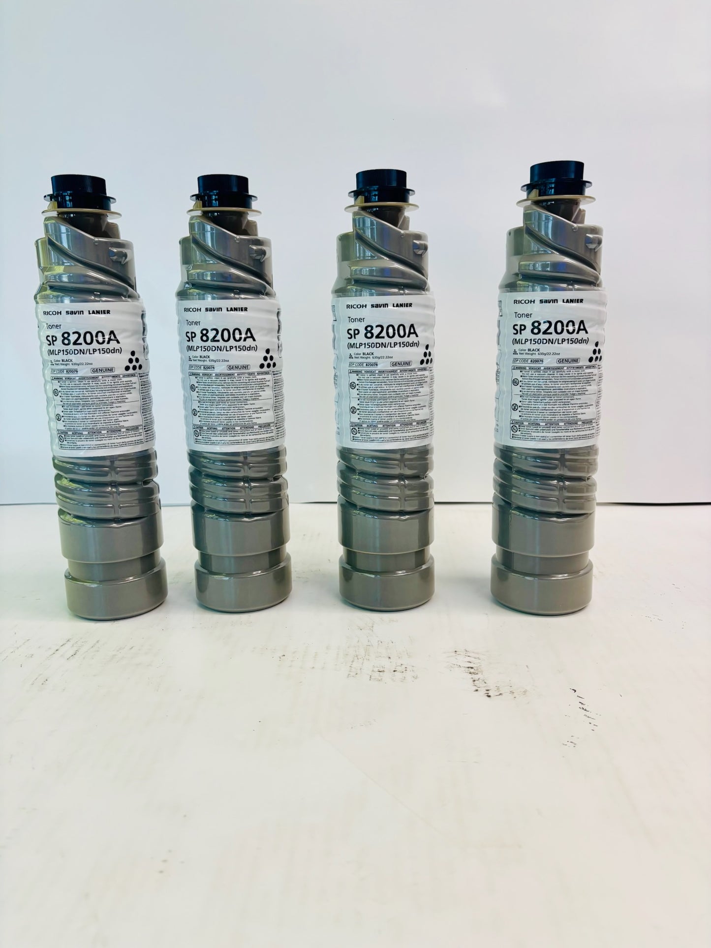 4 Genuine Ricoh MLP150DN, LP150DN Black Toner 820076