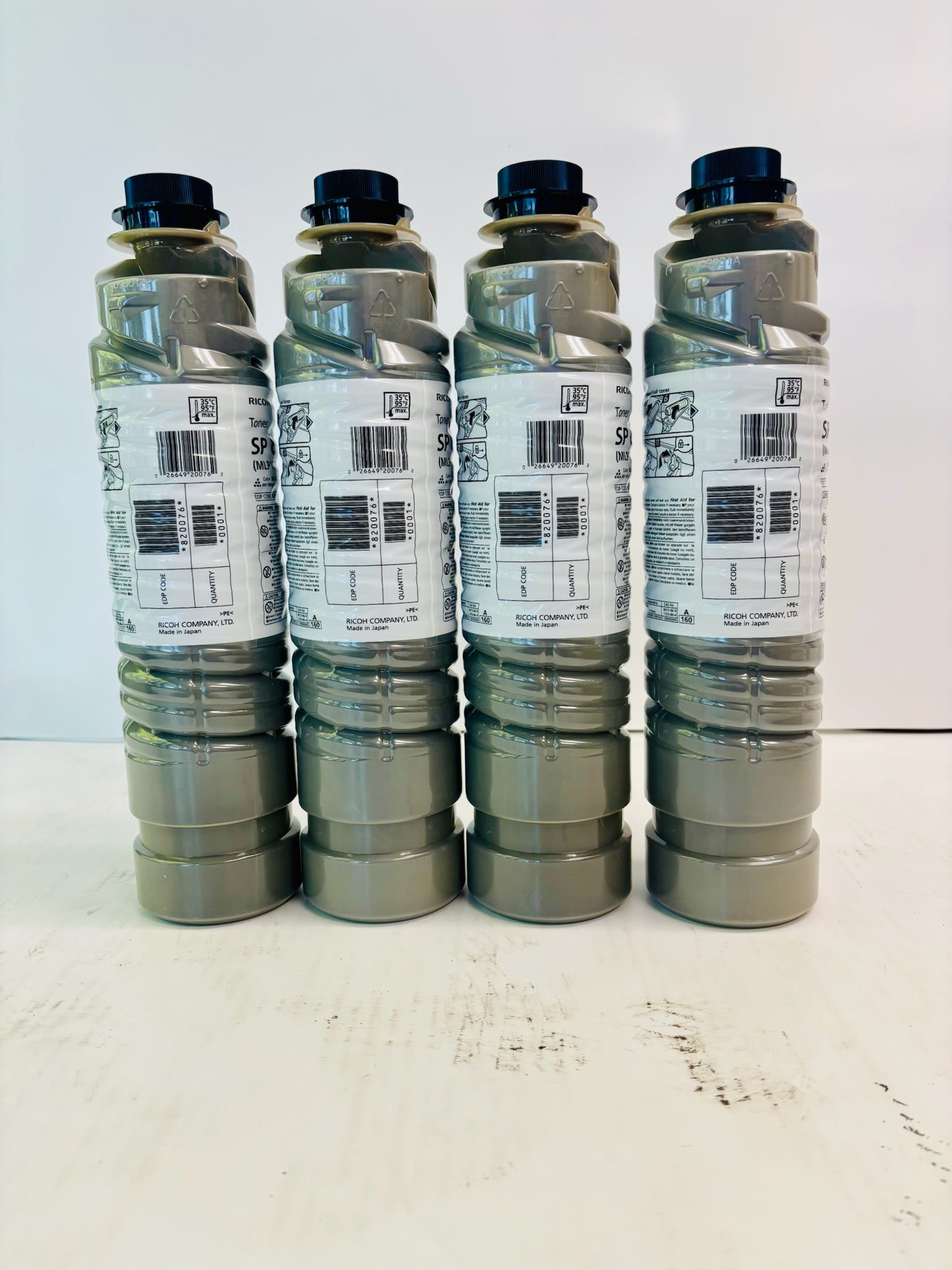 4 Genuine Ricoh MLP150DN, LP150DN Black Toner 820076