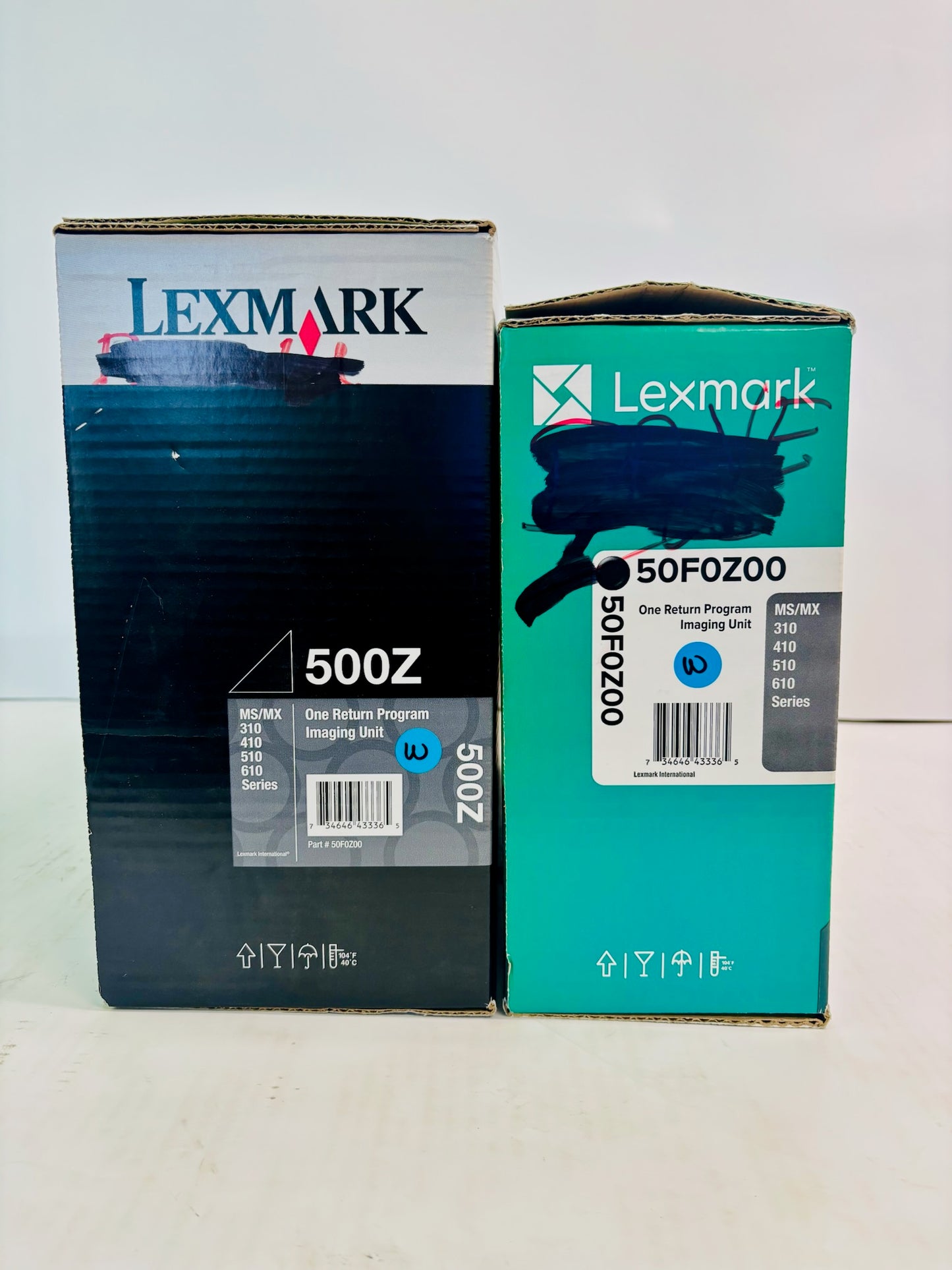 2 Genuine Lexmark MS310d, MS310dn Black Imaging Unit W/ Dust Filter 50F0Z00