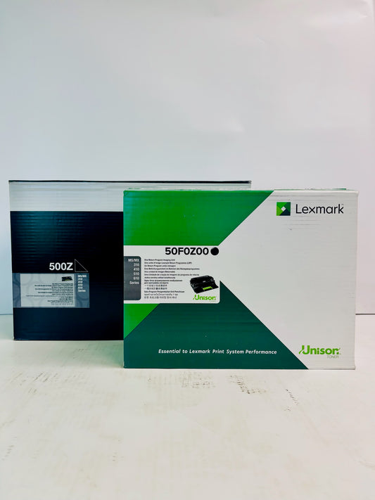 2 Genuine Lexmark MS310d, MS310dn Black Imaging Unit W/ Dust Filter 50F0Z00