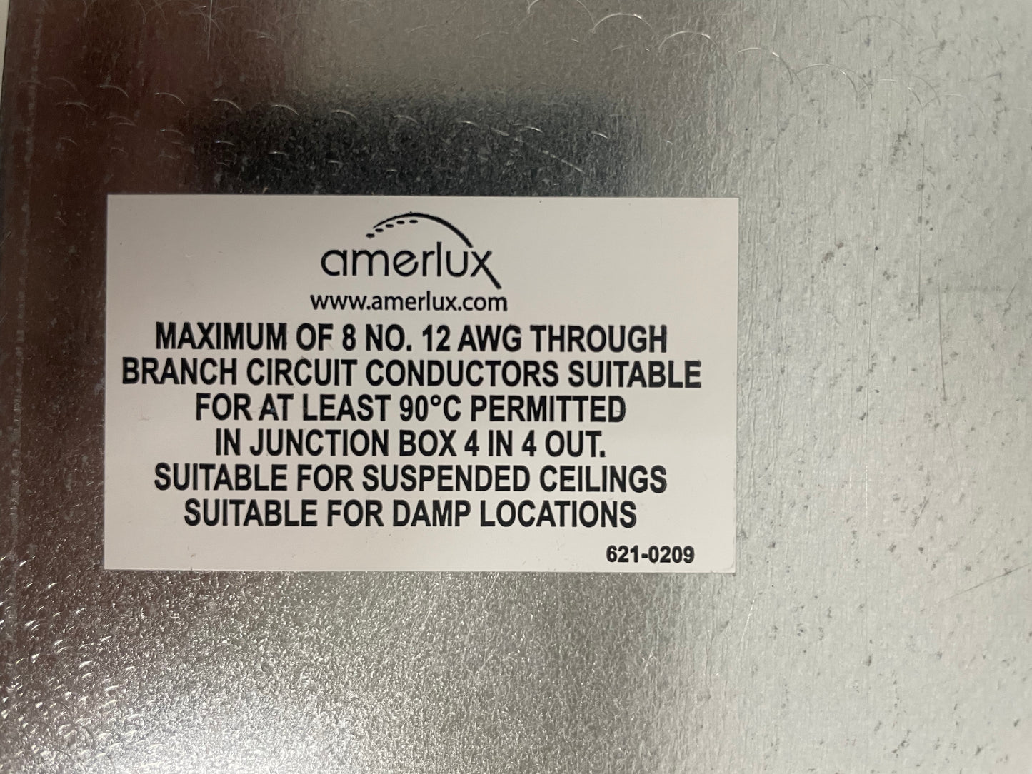 Amerlux Recessed Lighting Housing w/ Power Supply Fixture Type IC 4in