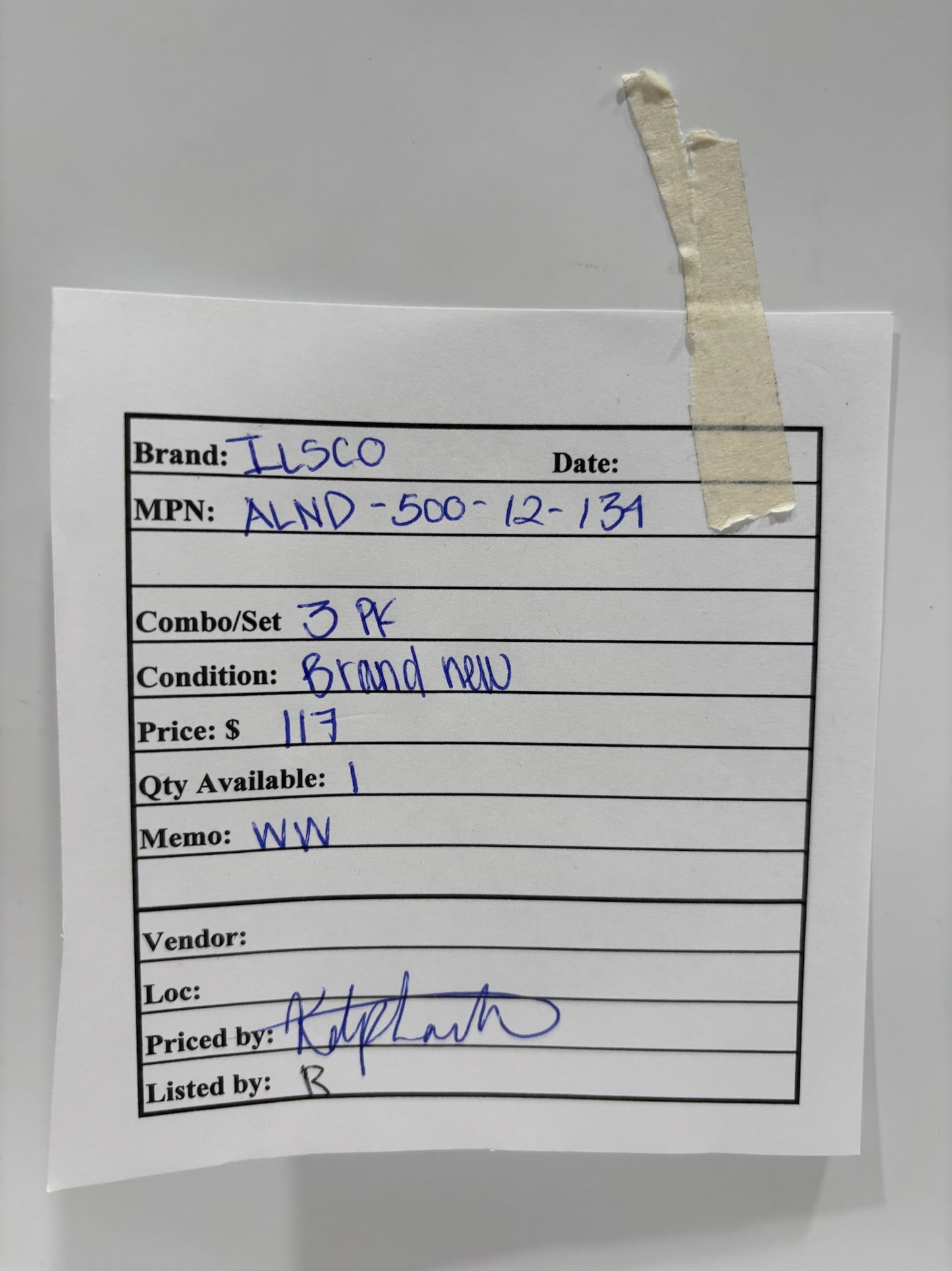 3 PK ILSCO ALND-500-12-134 Aluminum Compression Connector