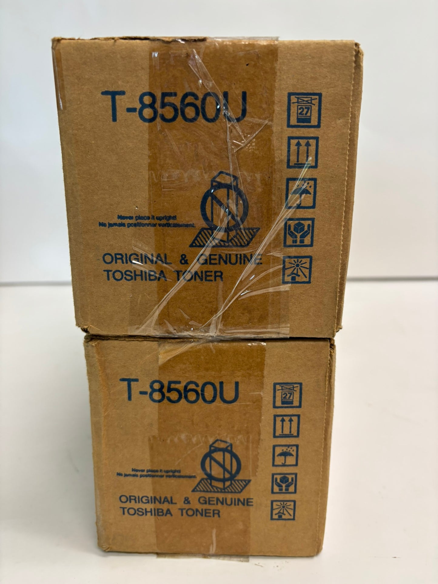 2 New OEM Toshiba E Studio 556,656,756 Black Toners T-8560U / T8560U