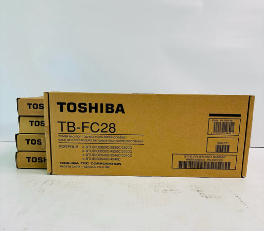 5 Genuine Toshiba E STUDIO 2020C, 2040C, 2330C Waste Toner Container TB-FC28