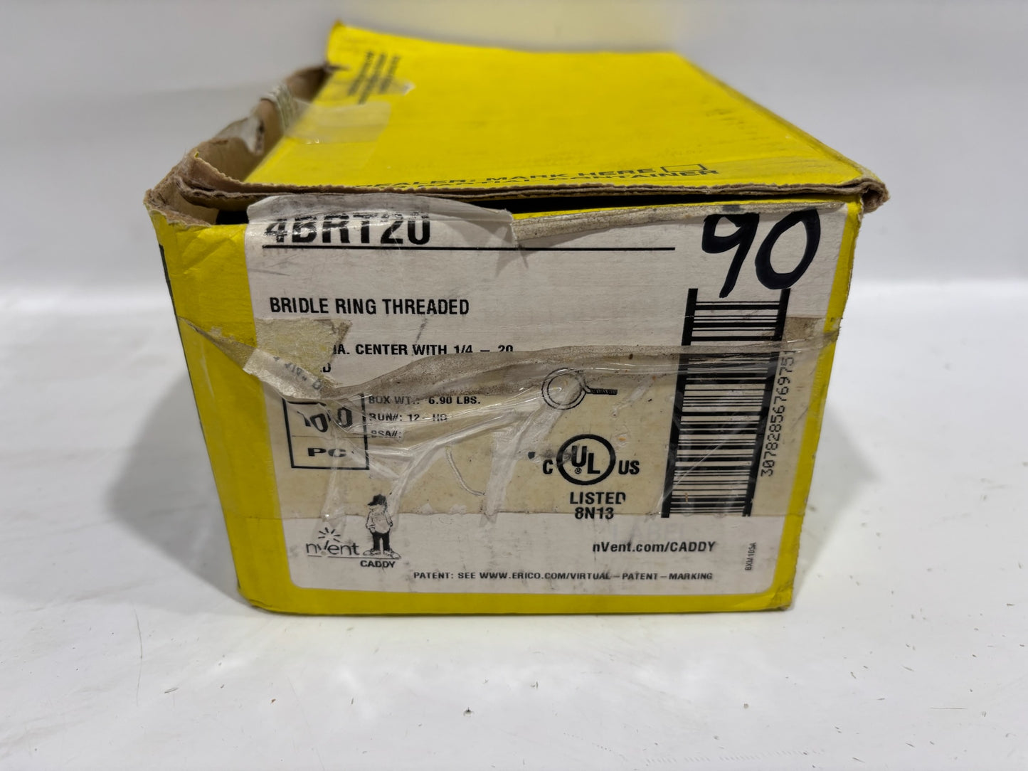 90 PC Caddy Erico 4BRT20 Bridle Ring Threaded 1-1/4" DIA 1/4-20 Center