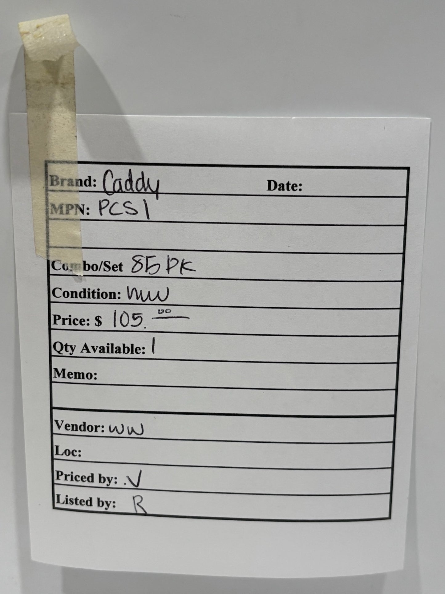 85 PK Caddy PCS1 MC & AC Cable Support From Drop Cable
