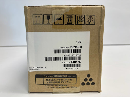 New OEM  Ricoh IM 430F,502 Black Toner Cartridge D896-00,418126 Same Day Ship