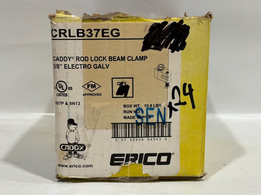 24 PK Caddy CRLB37EG Rod Lock beam Clamp 3/8" Electro Galv