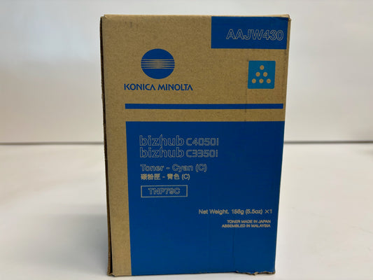 OEM Konica Minolta Bizhub C3350i,C3351i,C4050i,C4051i Cyan Toner TNP79C, AAJW430