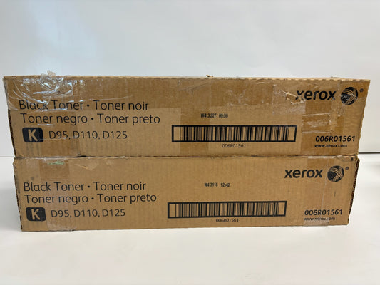2 Cosmetic Genuine Xerox D110,D125,D95,ED125,ED95A Black Toner Cartridge, 006R01561