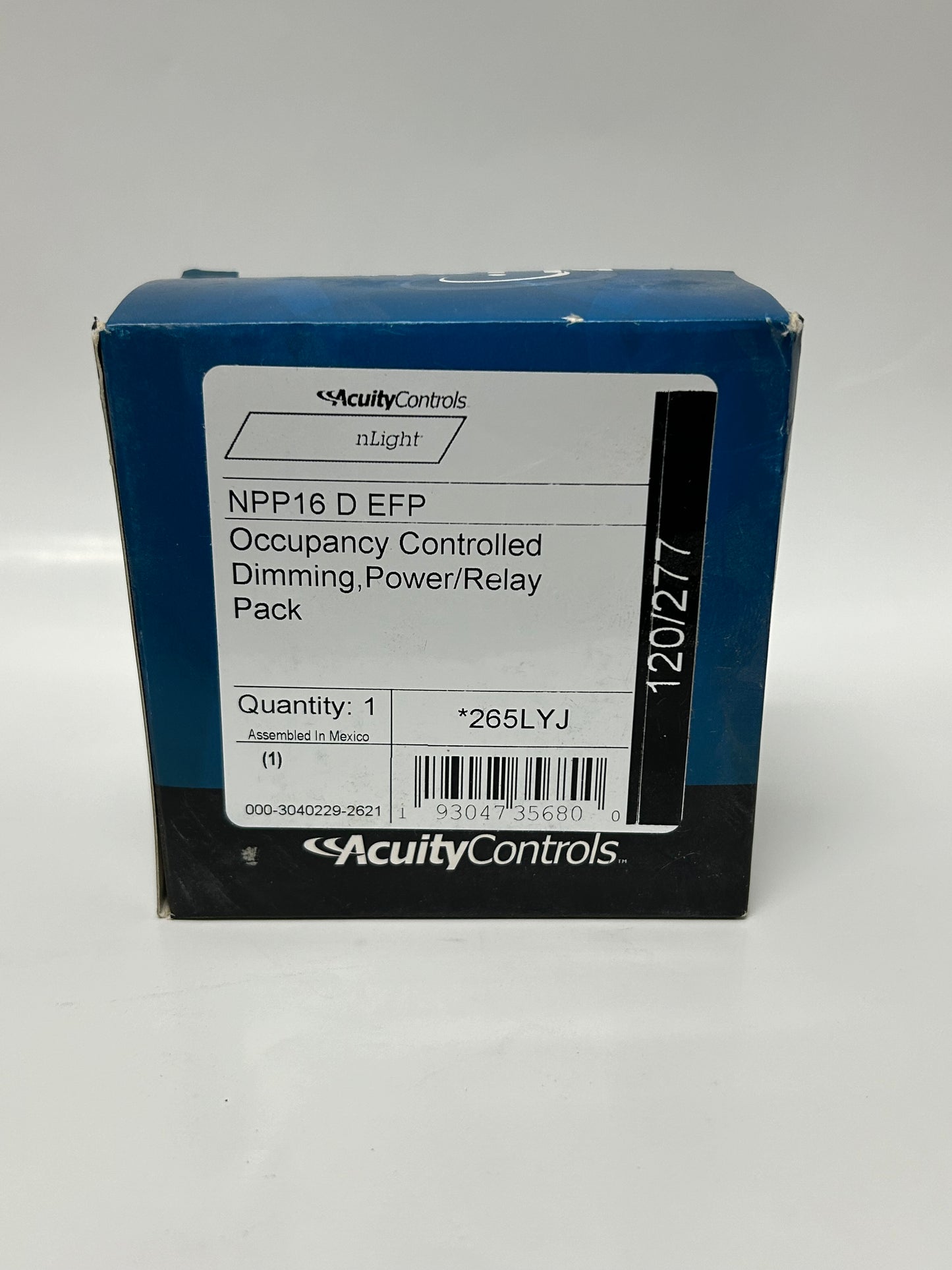 nLight Acuity Controls NPP16-D-EFP Occupancy Controlled Dimming Power *265LYJ