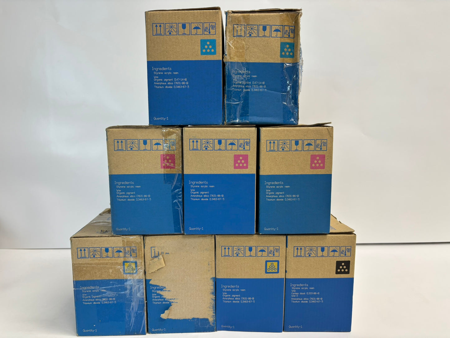 9 New Cosmetic OEM Konica Minolta Bizhub C3351,C3851FS TNP49 CCMMMYYYK Toners