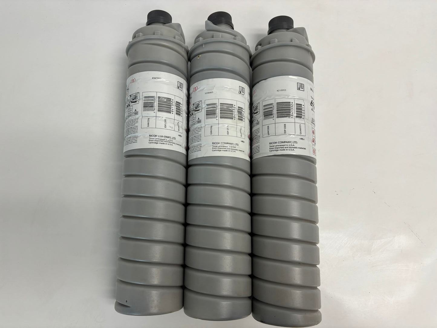 3 New Genuine Ricoh Aficio 1060,1075,2051 Type 6110D Black Toners 841332(6110D)