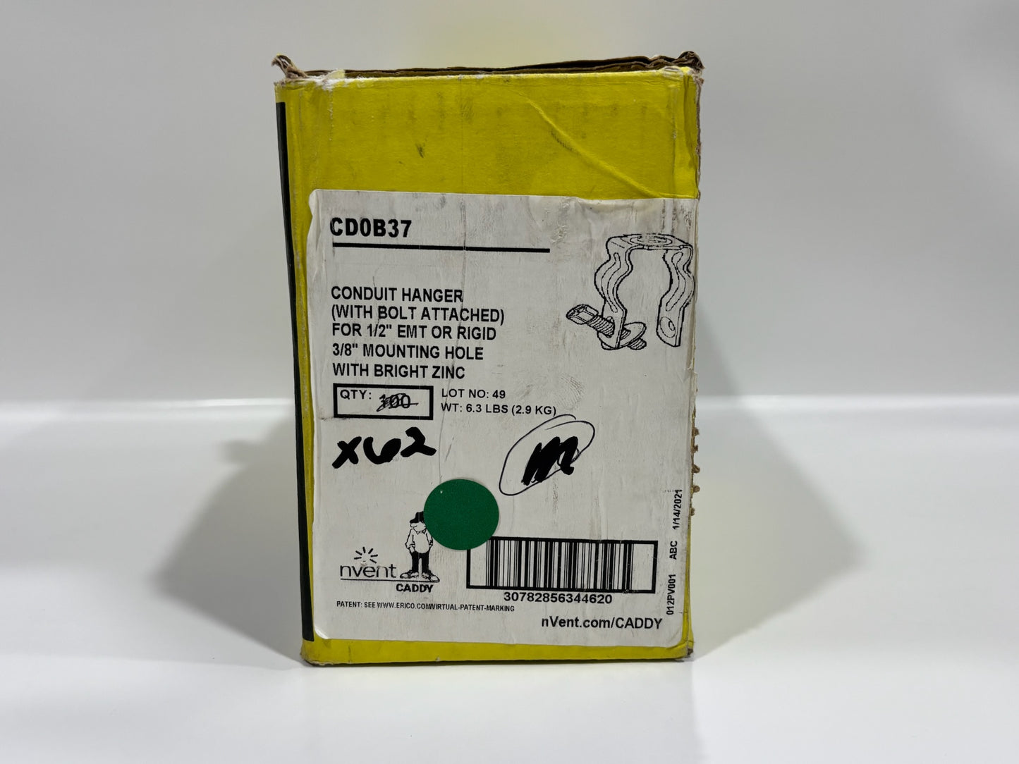 62 PC nVent Caddy CD0B37 Conduit Hanger (With Bolt attached)