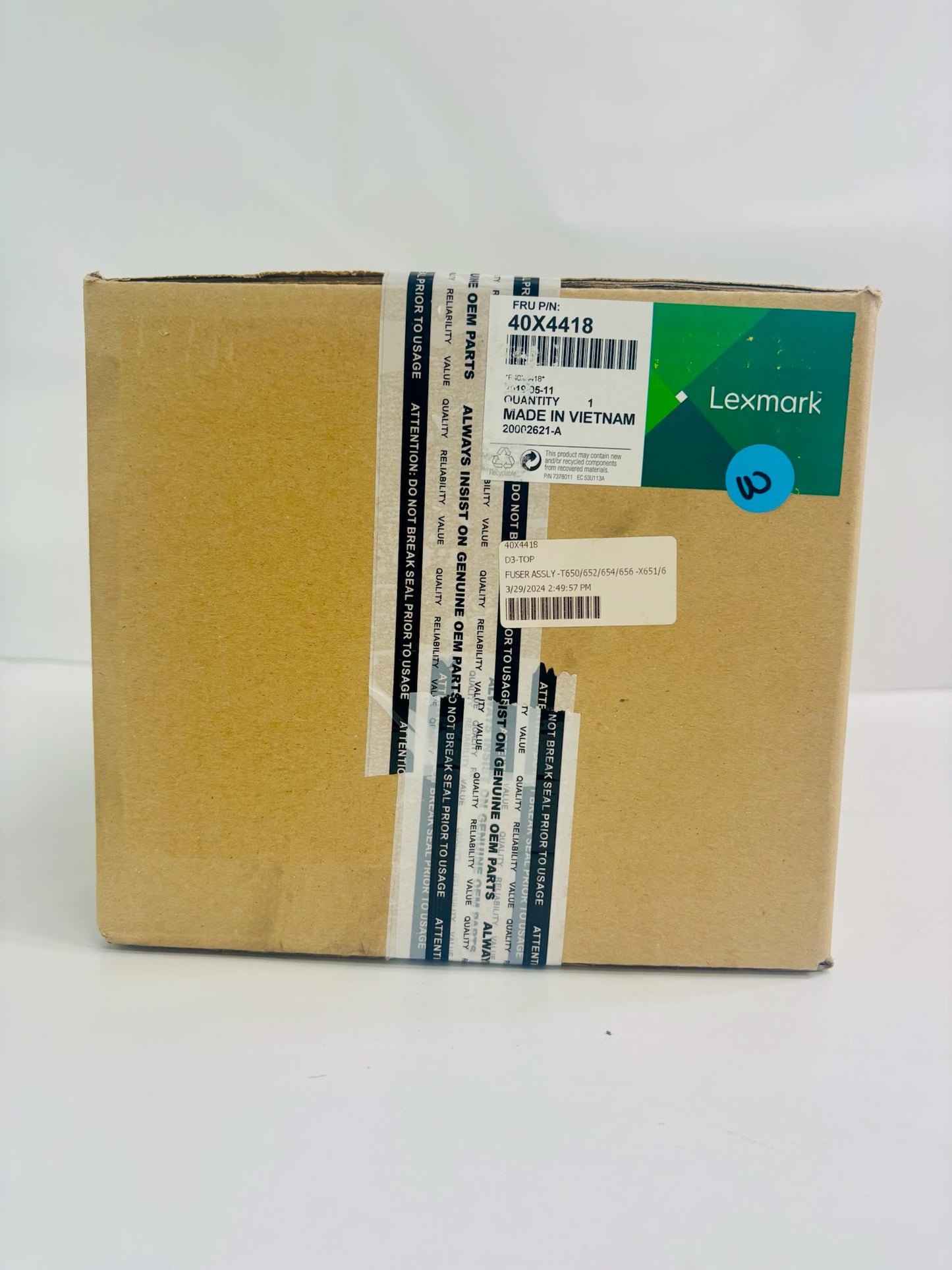 Genuine Lexmark T650DN, T650DTN, T650N Fuser Assembly 40X4418