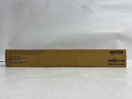 New Genuine Xerox VersaLink C7020 C7030 Cyan EXTRA High Capacity Toner 106RO3740