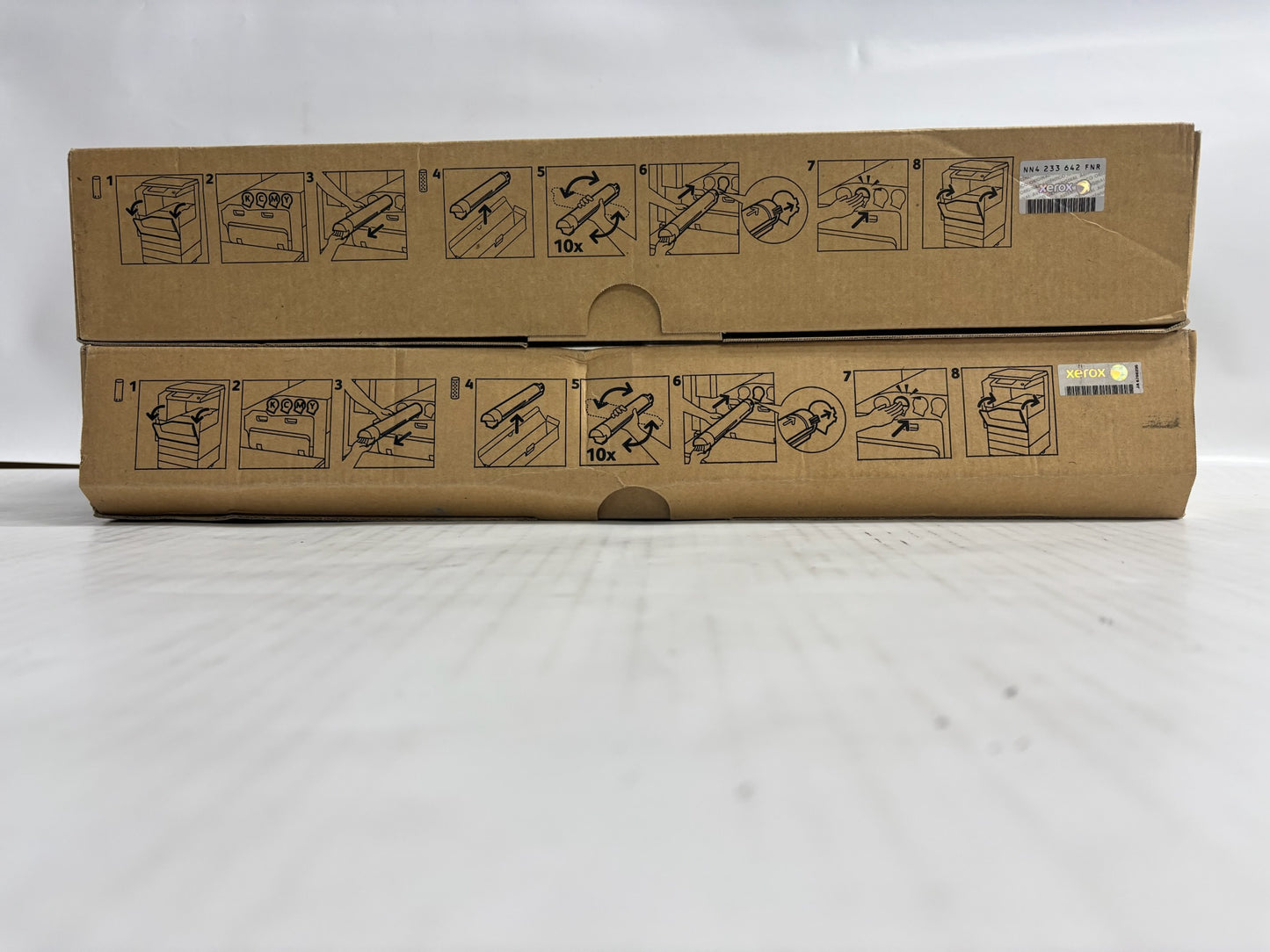 2 Genuine Xerox WC 7120,7125,7220 Magenta & Yellow Toners 006R01458, 006R01459