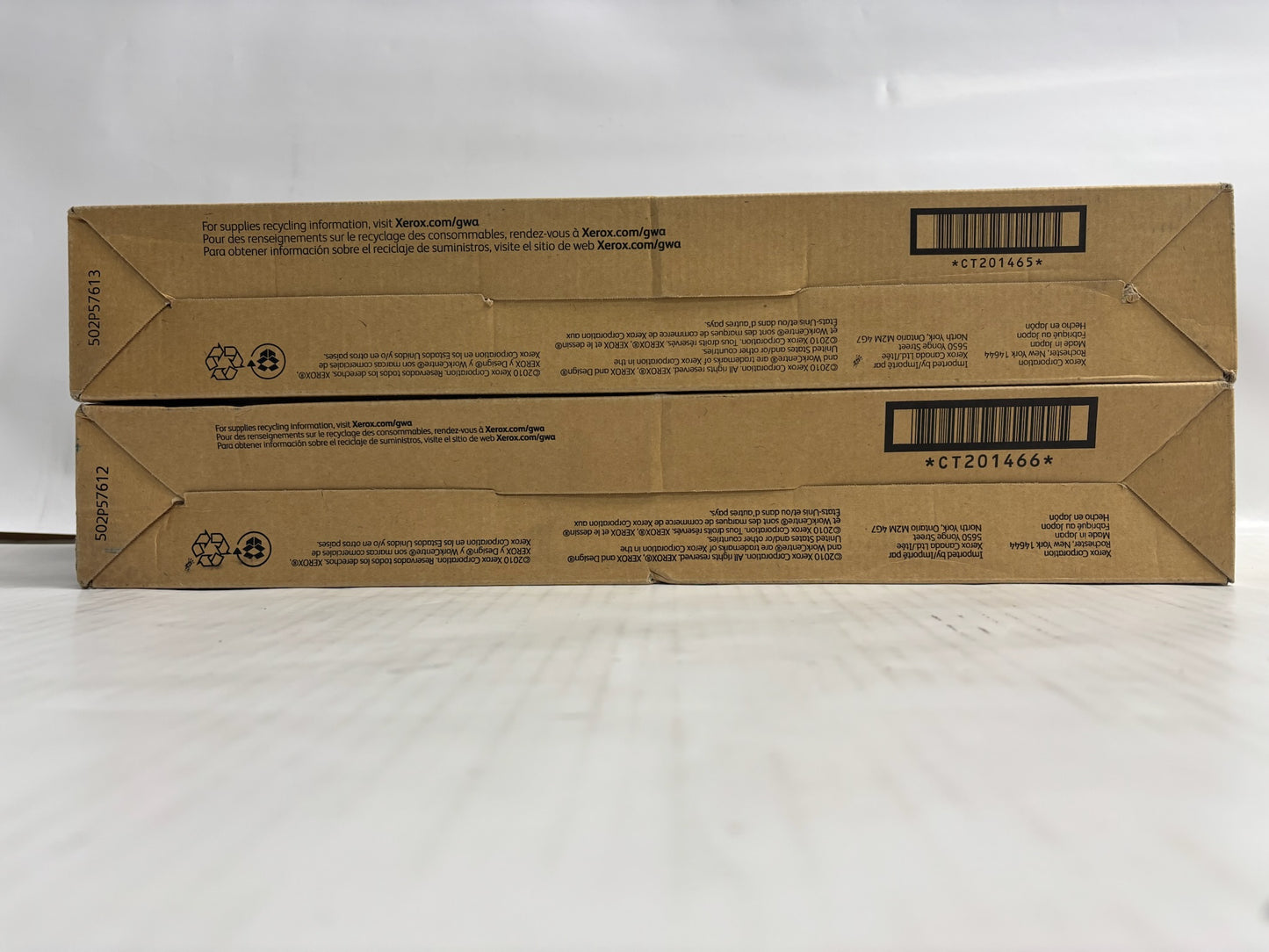2 Genuine Xerox WC 7120,7125,7220 Magenta & Yellow Toners 006R01458, 006R01459