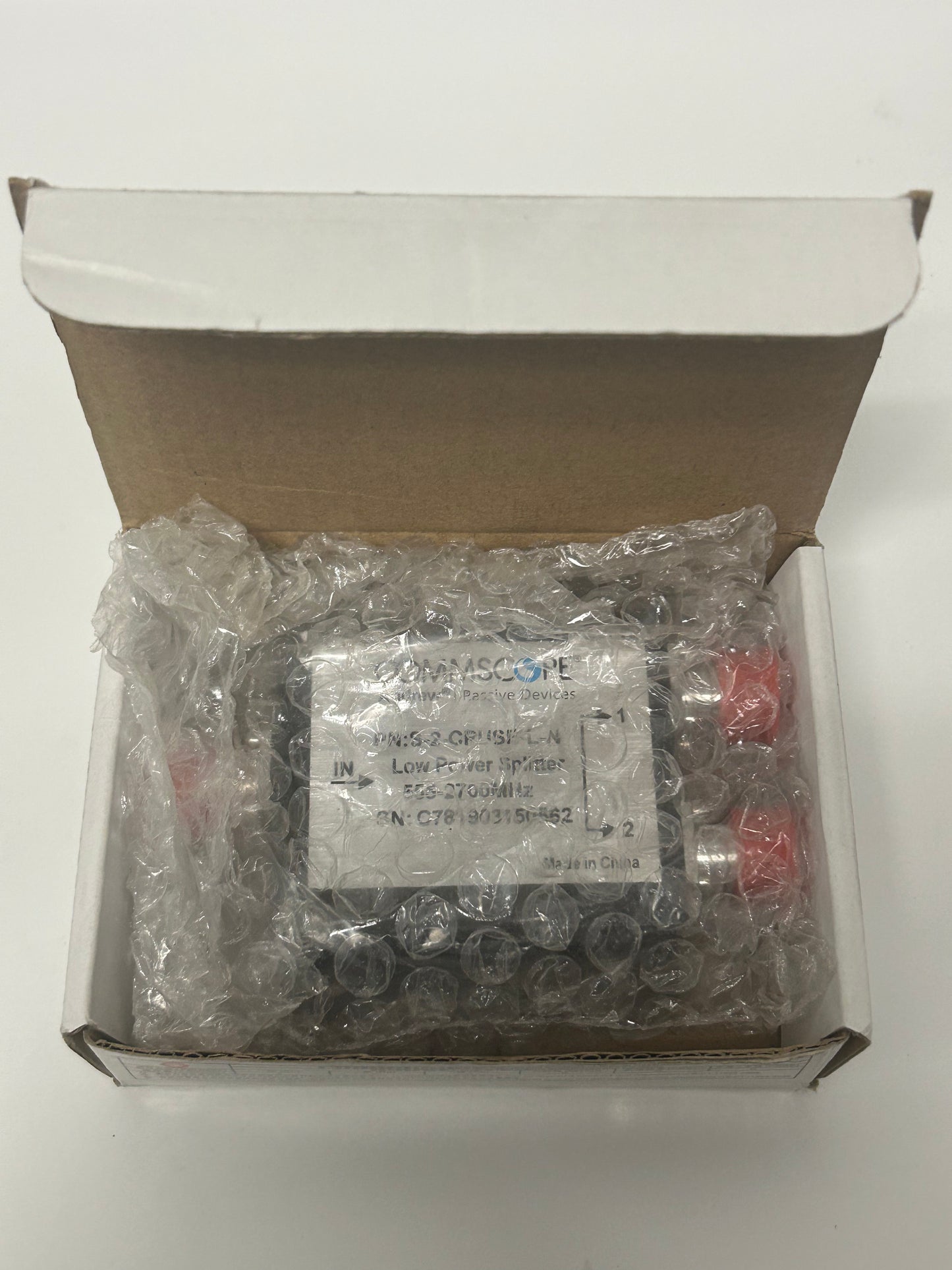 Commscope S-2-CPUSE-L-N Two-way Low Power Splitter 555-2700 Mhz