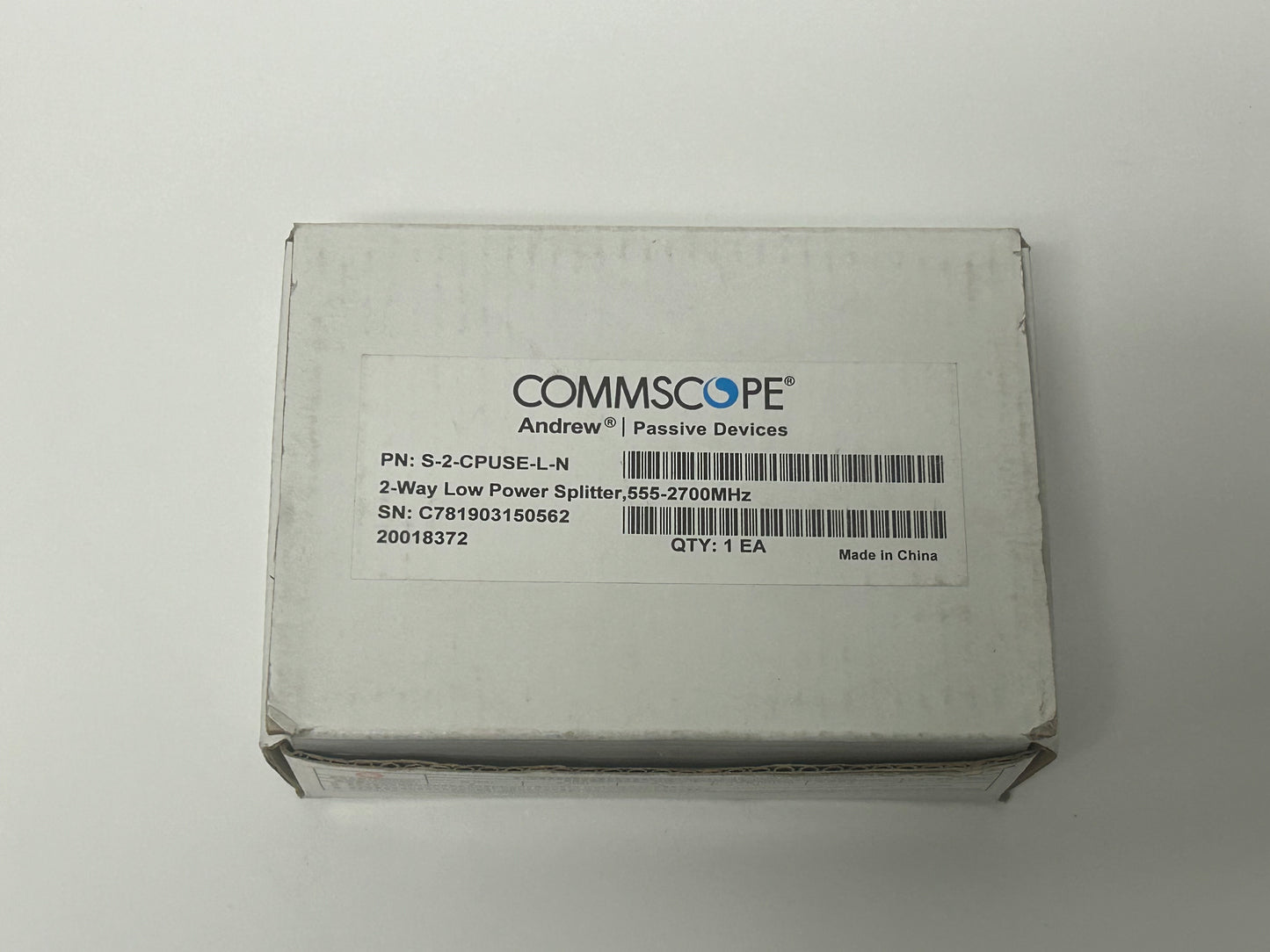 Commscope S-2-CPUSE-L-N Two-way Low Power Splitter 555-2700 Mhz