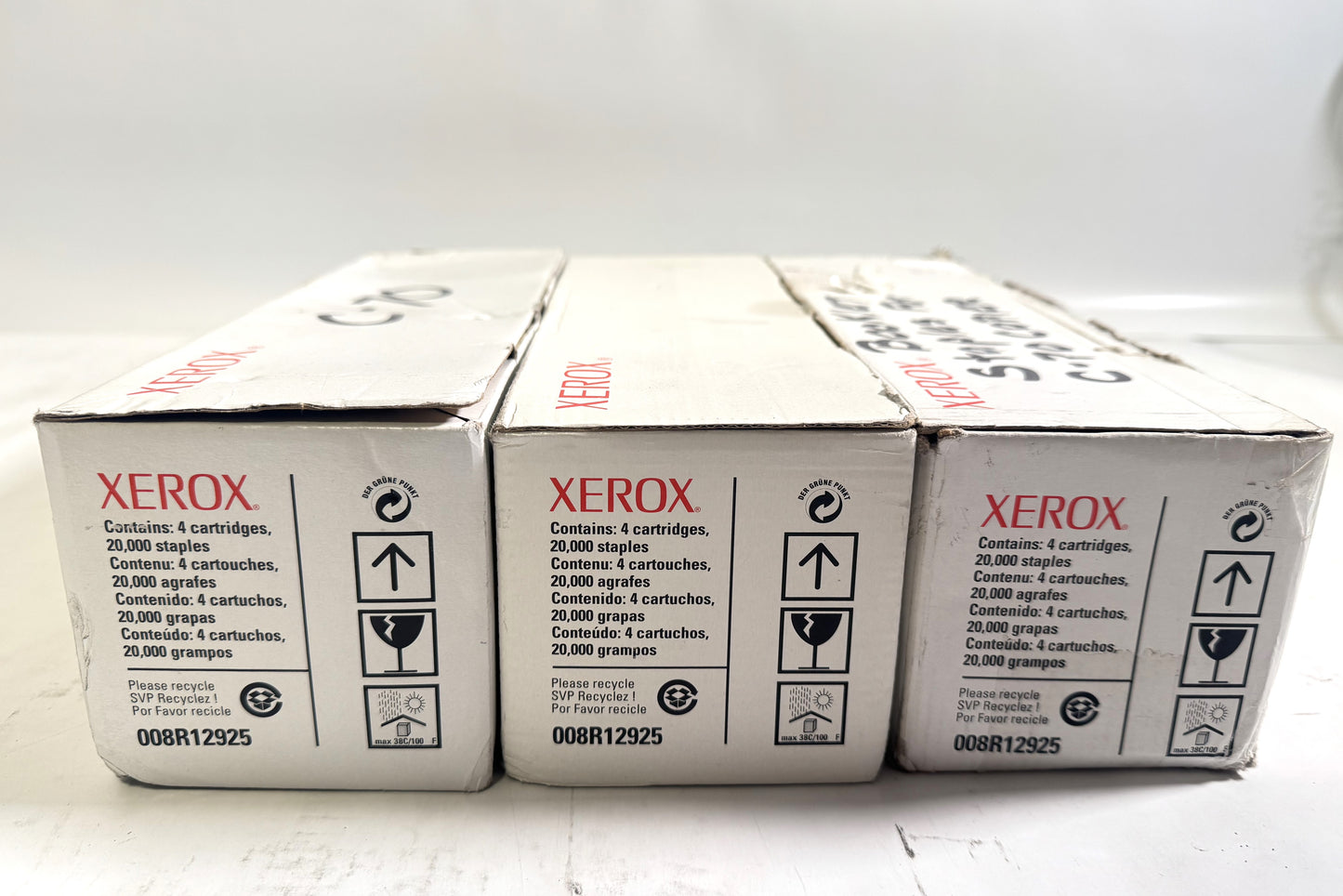 3 OEM Xerox C8000,DC242,EC7836,D136,D95A Booklet Maker Staples 008R12925