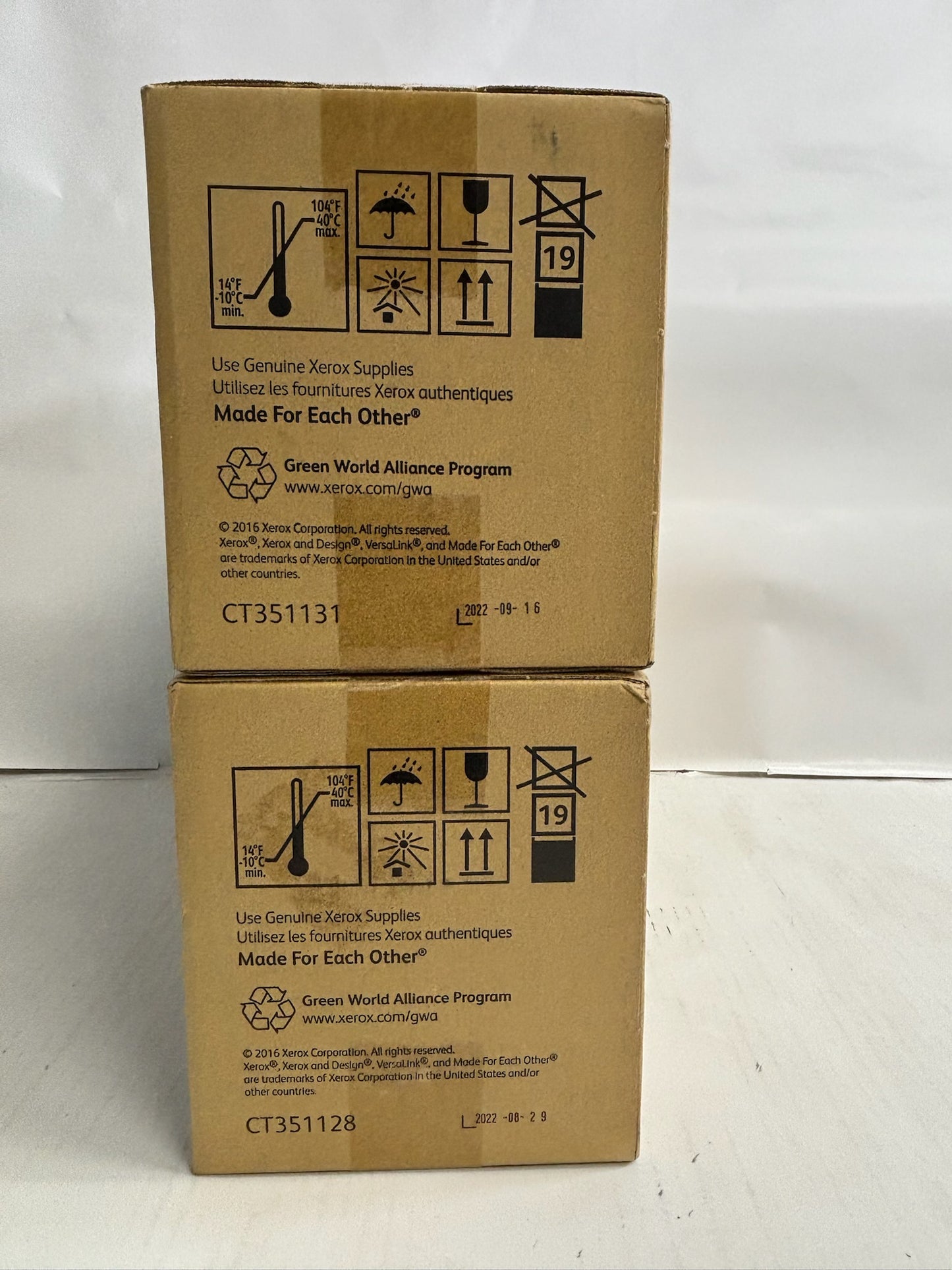 2 New Genuine Xerox VersaLink C600,C605 YK Drum Cartridges 106R01487, 106R01488