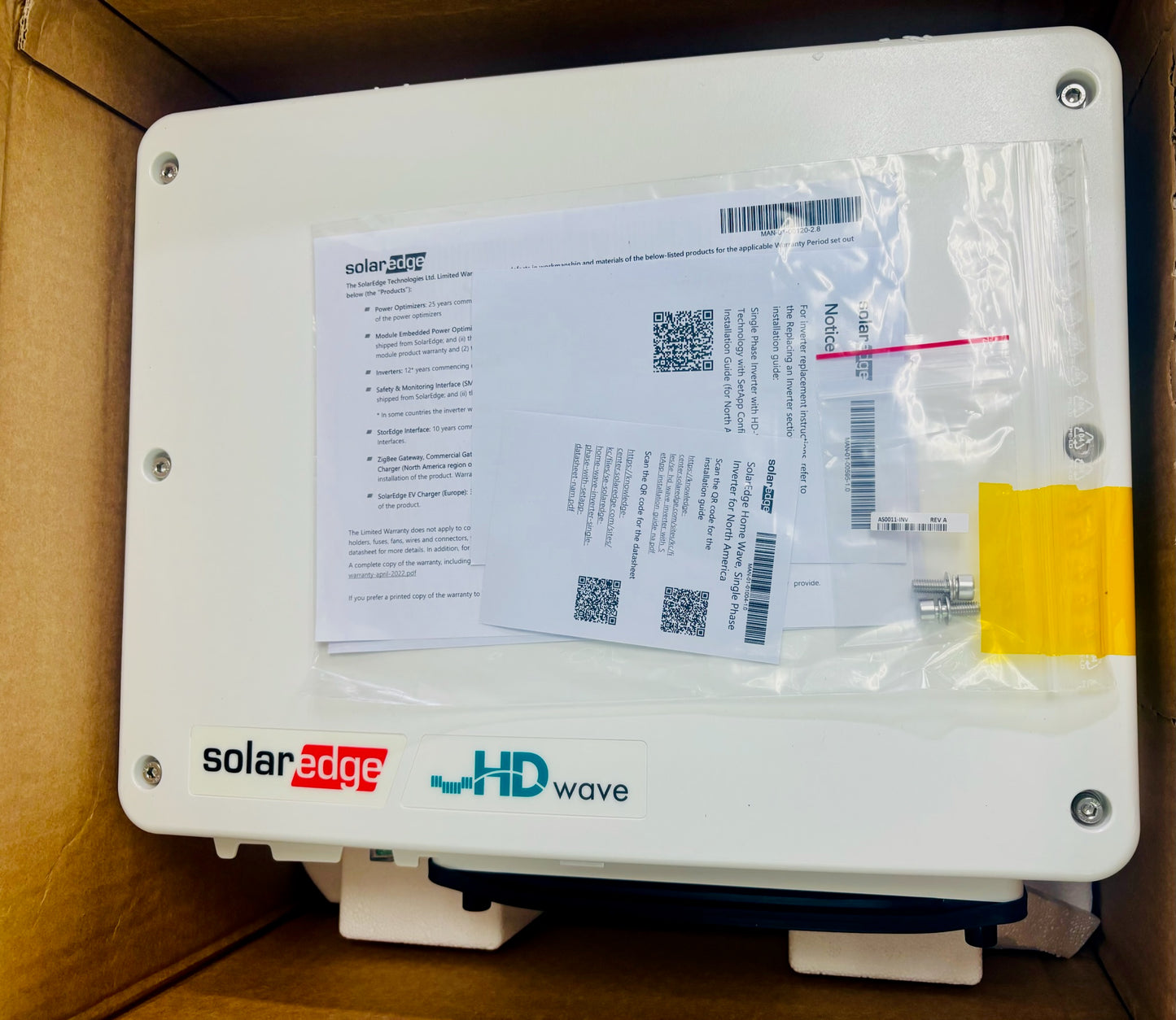 SE5000H-US000BEN4 SolarEdge Inverter –  High Efficiency (No DC disconnect)