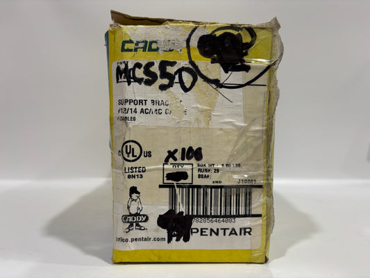 100 PK Erico Caddy MCS50 Support Bracket #12/14 AC/MC Up To 4 Cables