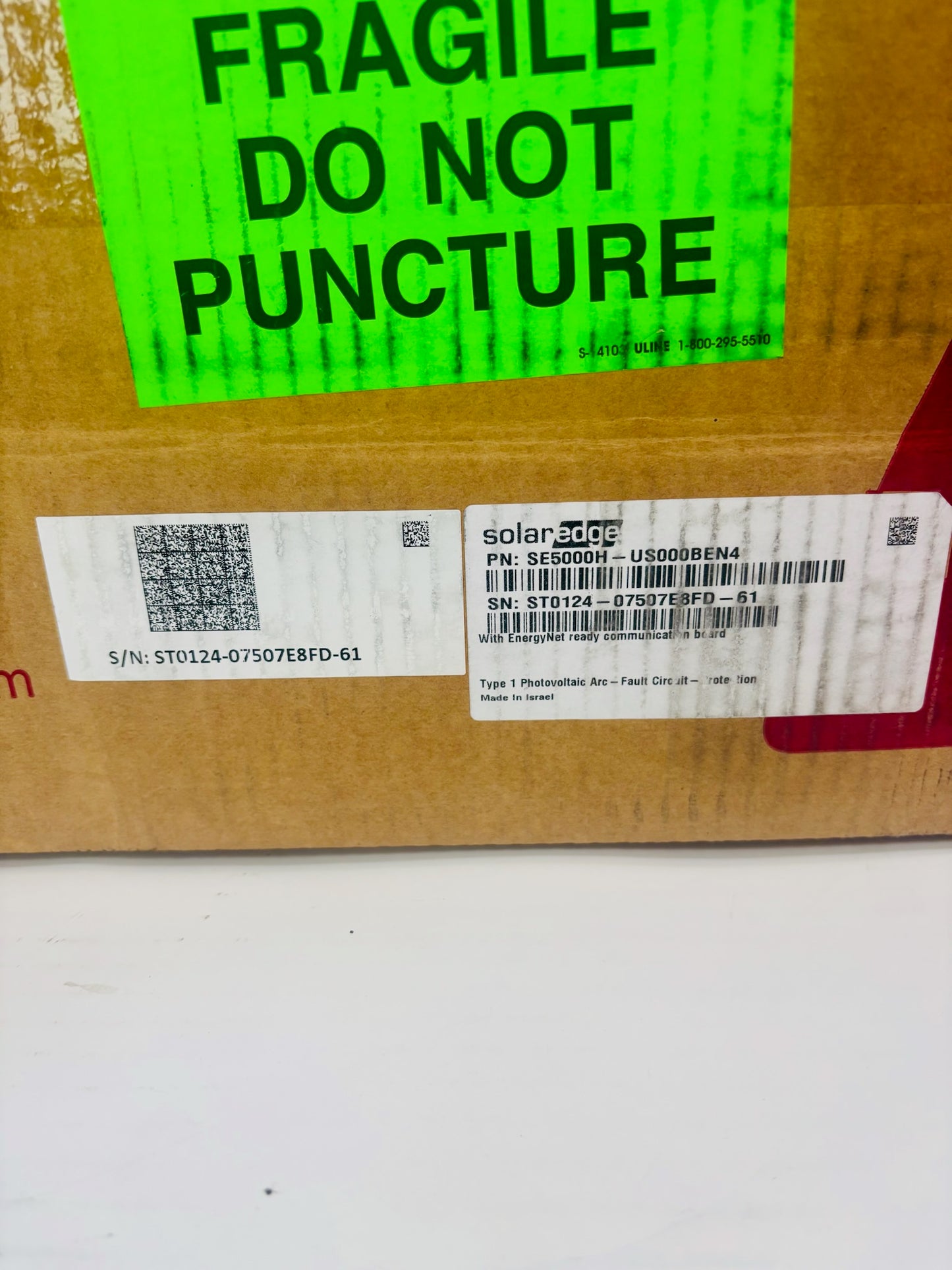 SE5000H-US000BEN4 SolarEdge Inverter –  High Efficiency (No DC disconnect)