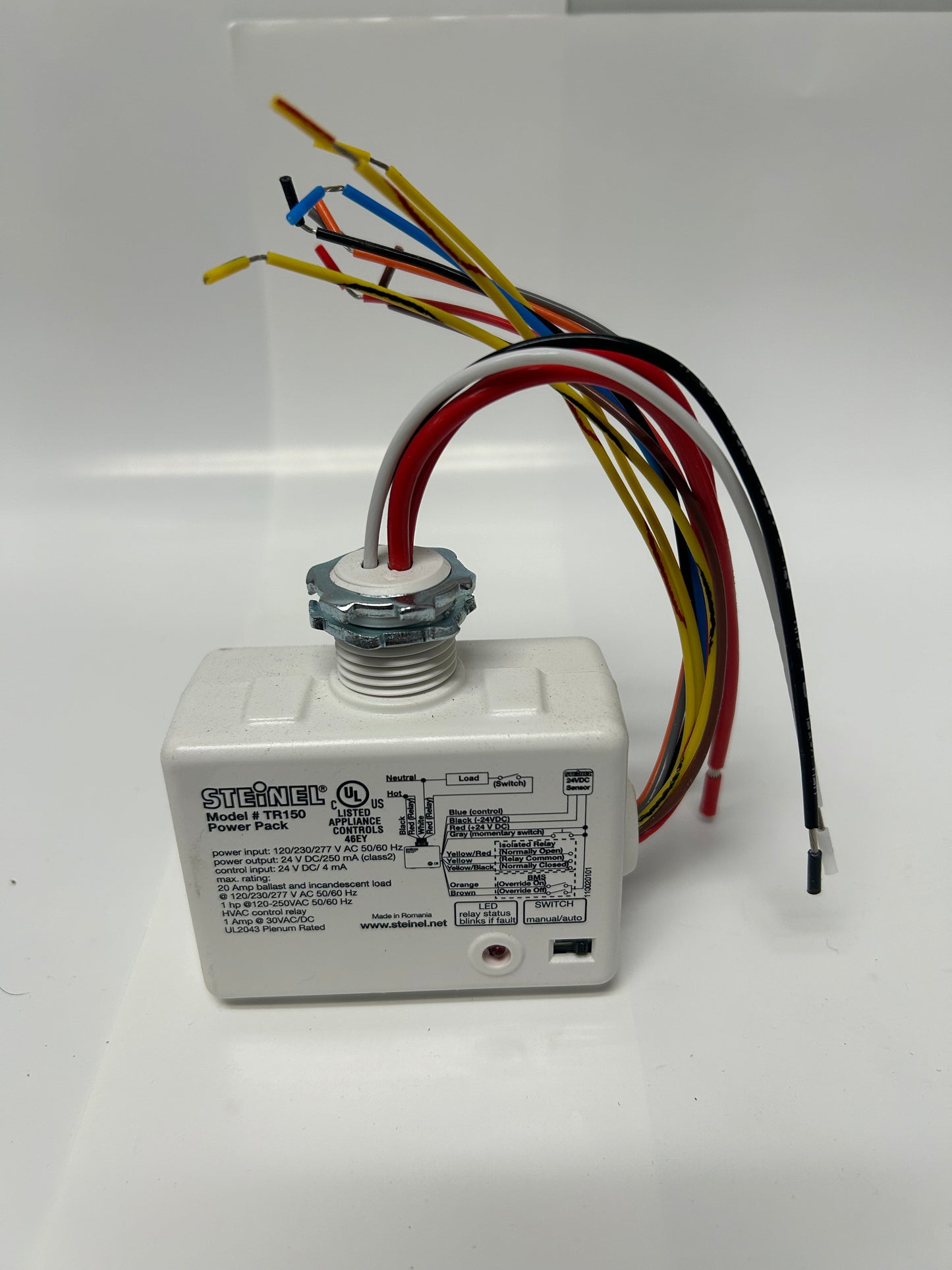 STEINEL TR150 Power PK Man/Auto Switch Force ON/OFF Isolated NO/NC 20Amp Relay