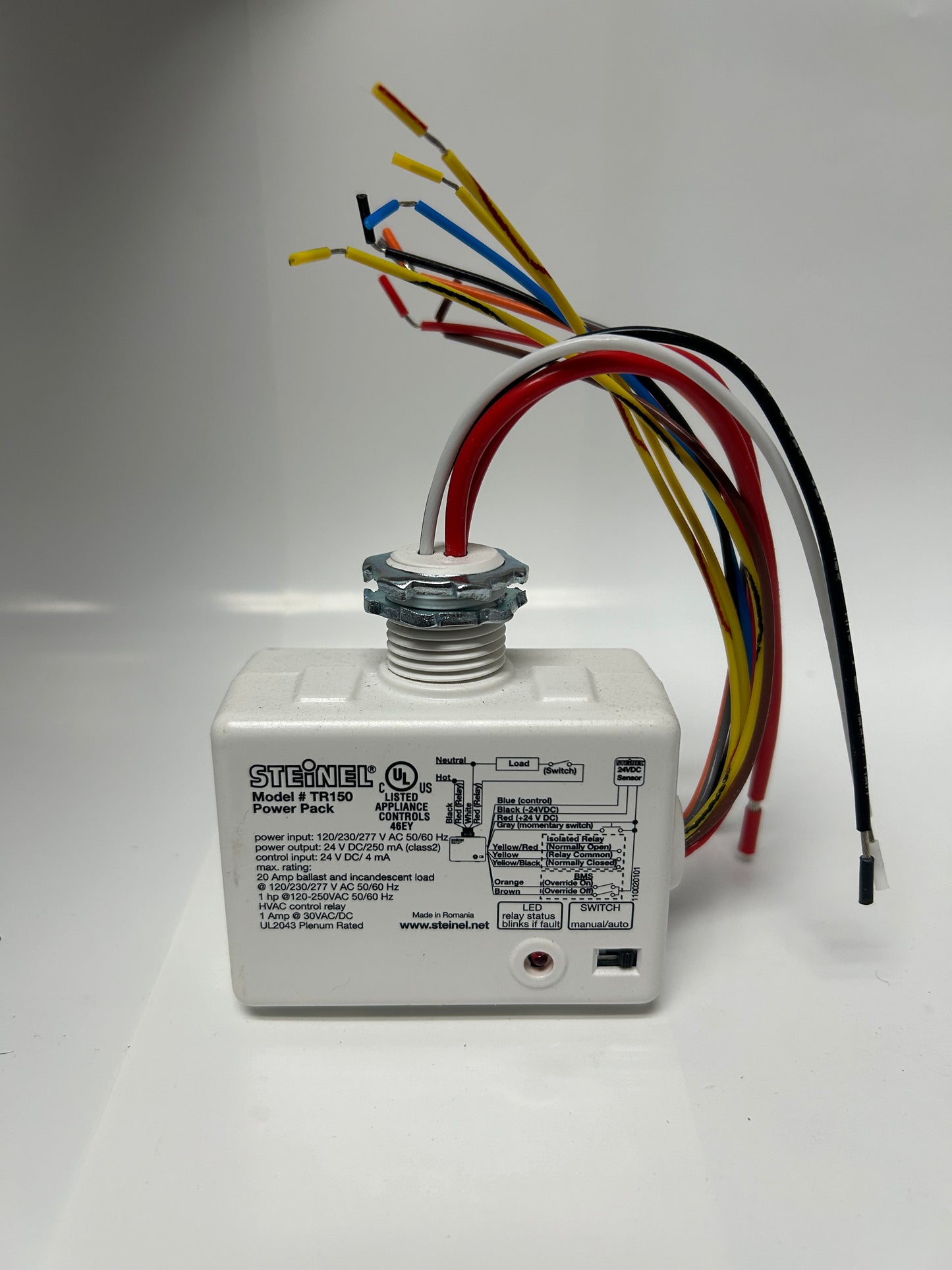 STEINEL TR150 Power PK Man/Auto Switch Force ON/OFF Isolated NO/NC 20Amp Relay