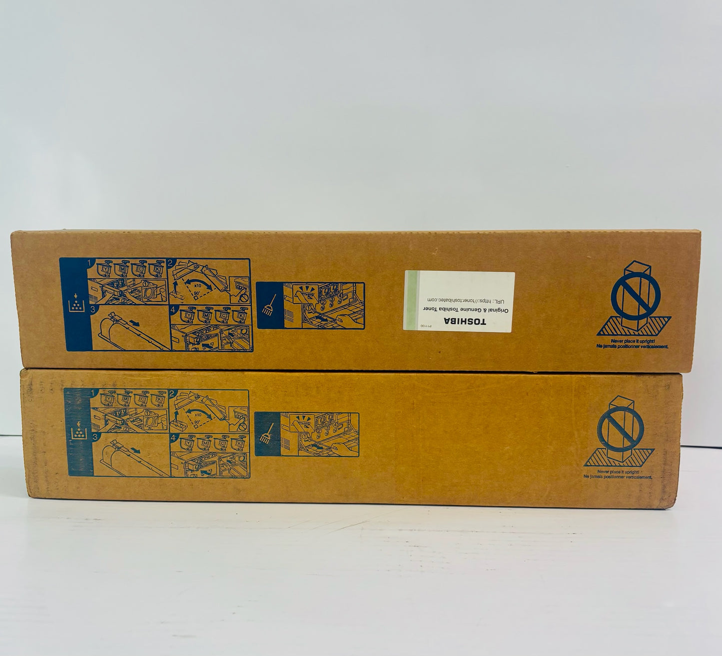 2 Open Genuine Toshiba E STUDIO 2555C, 3055C  Cyan & Yellow Toner T-FC50U-C,Y