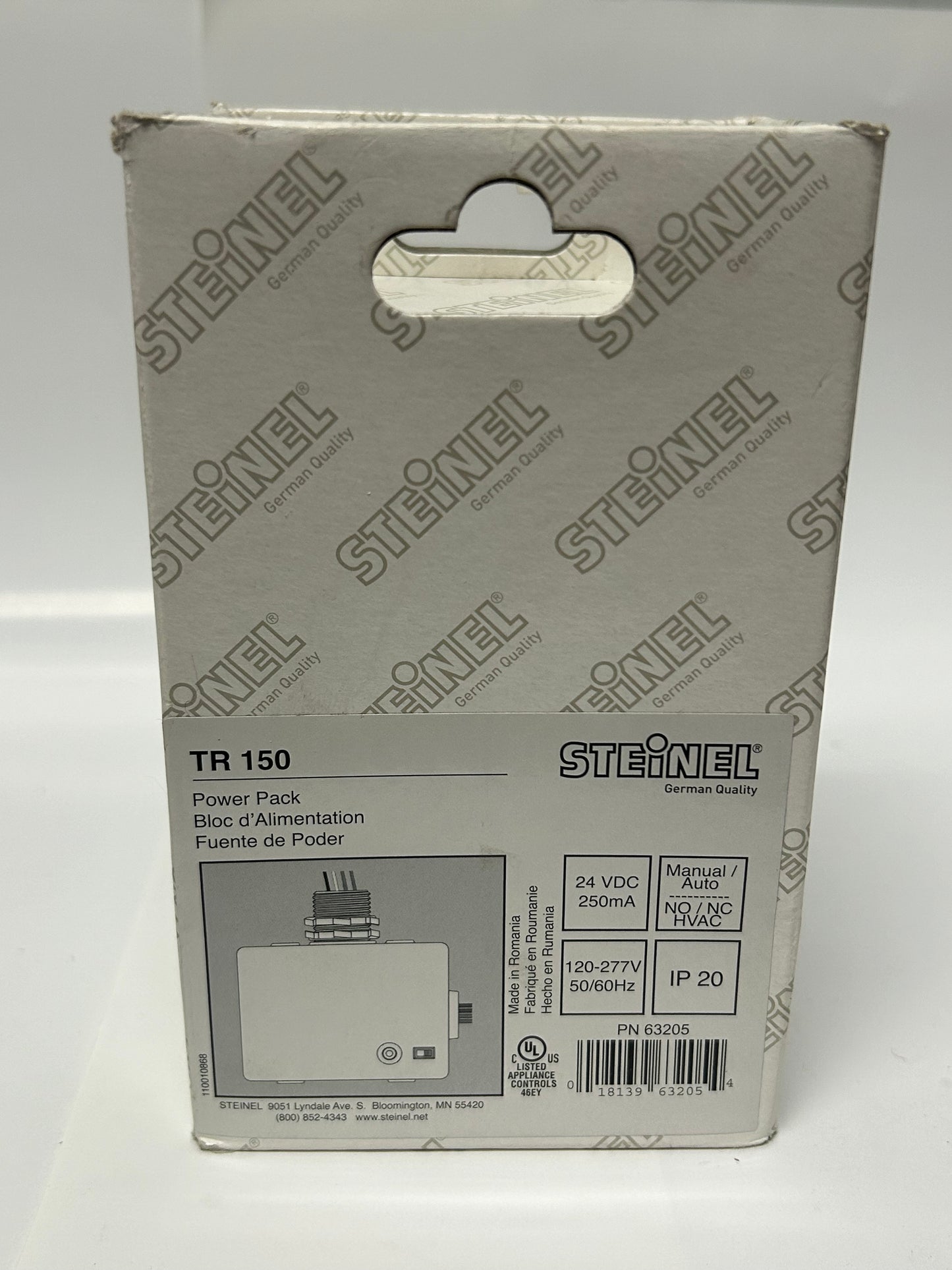 STEINEL TR150 Power PK Man/Auto Switch Force ON/OFF Isolated NO/NC 20Amp Relay