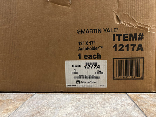 New Martin Yale 115V 60HZ Automatic Paper Folding Machine 1217A 12' x 17