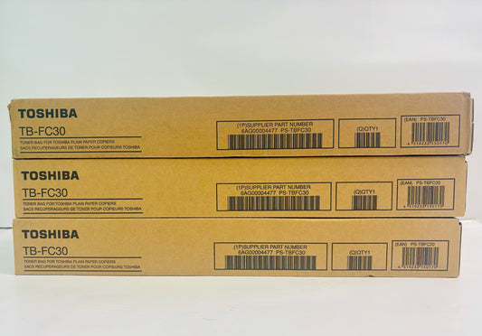 3 Genuine Toshiba E STUDIO 2050C, 2051C Waste Container TB-FC30