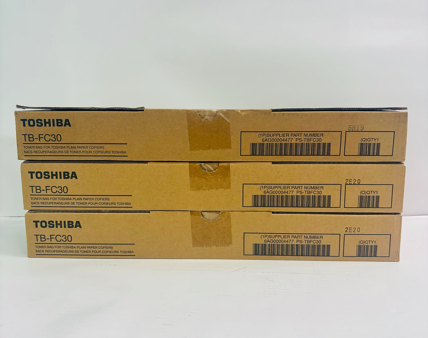 3 Genuine Toshiba E STUDIO 2050C, 2051C Waste Container TB-FC30