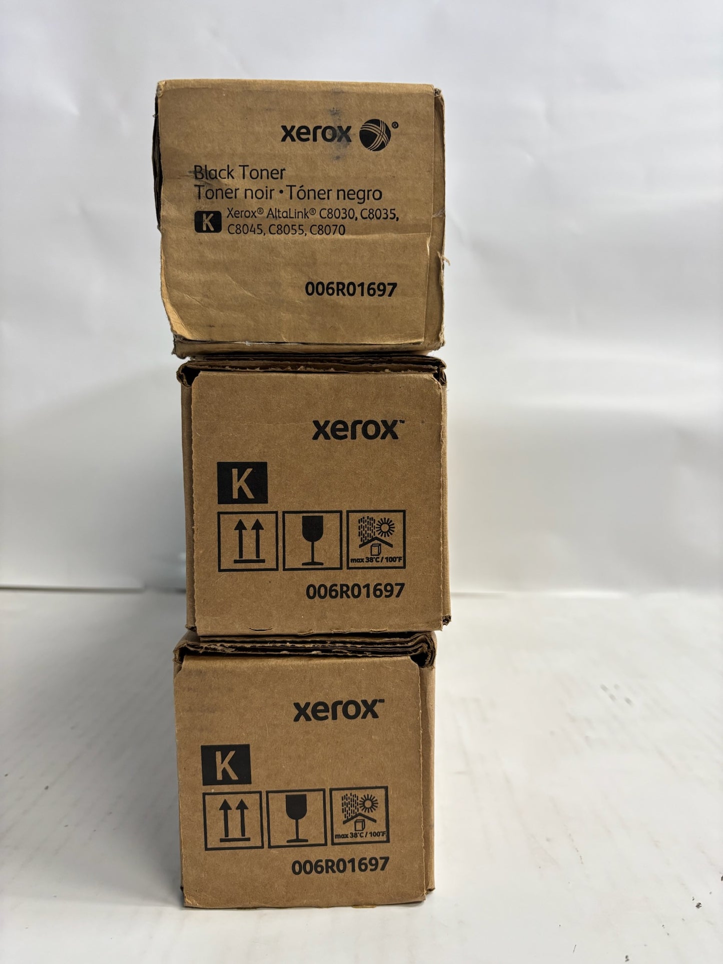3 New Genuine Xerox AltaLink C8030,C8035,C8045 Black Toners 006R01697