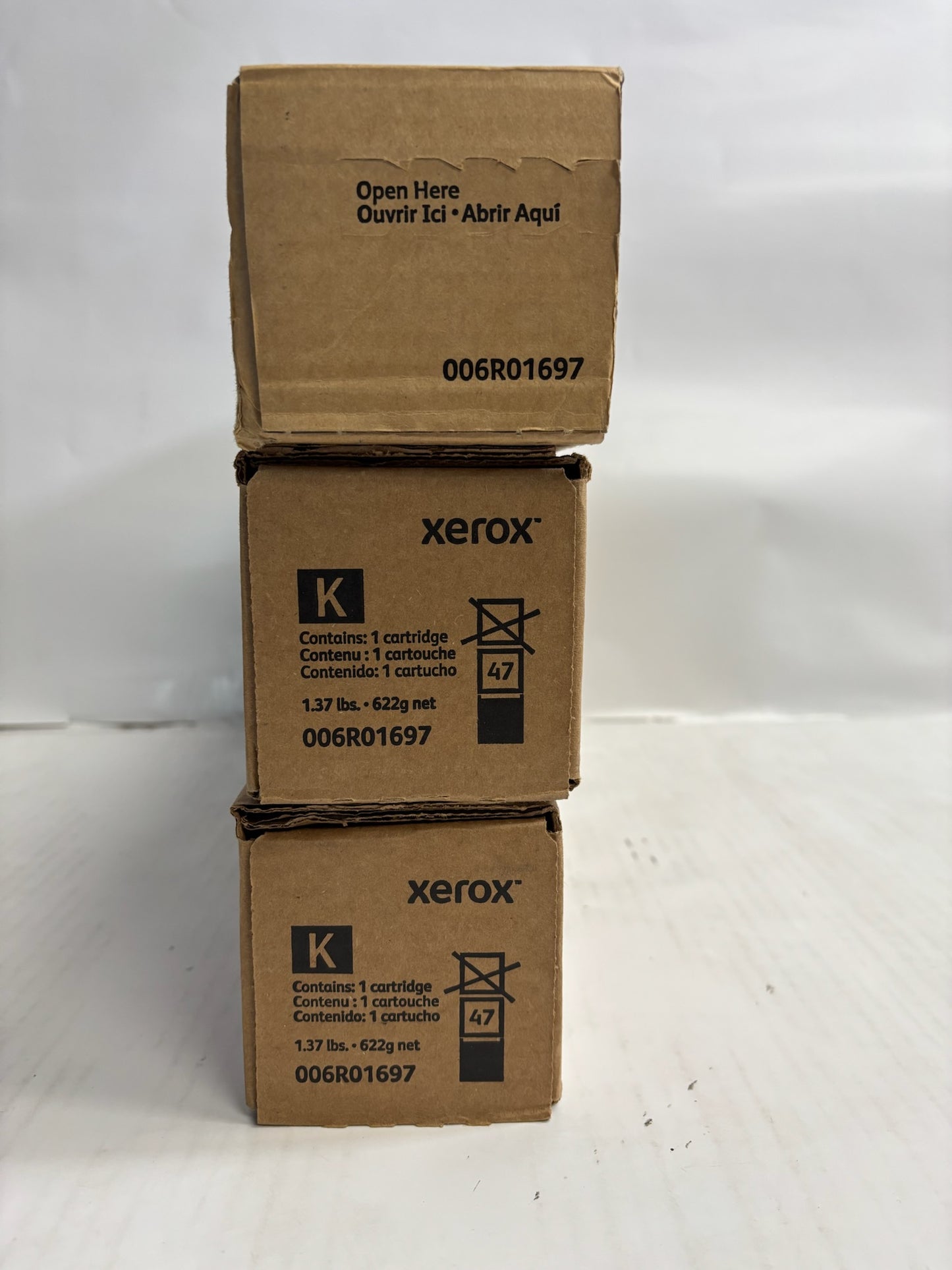3 New Genuine Xerox AltaLink C8030,C8035,C8045 Black Toners 006R01697