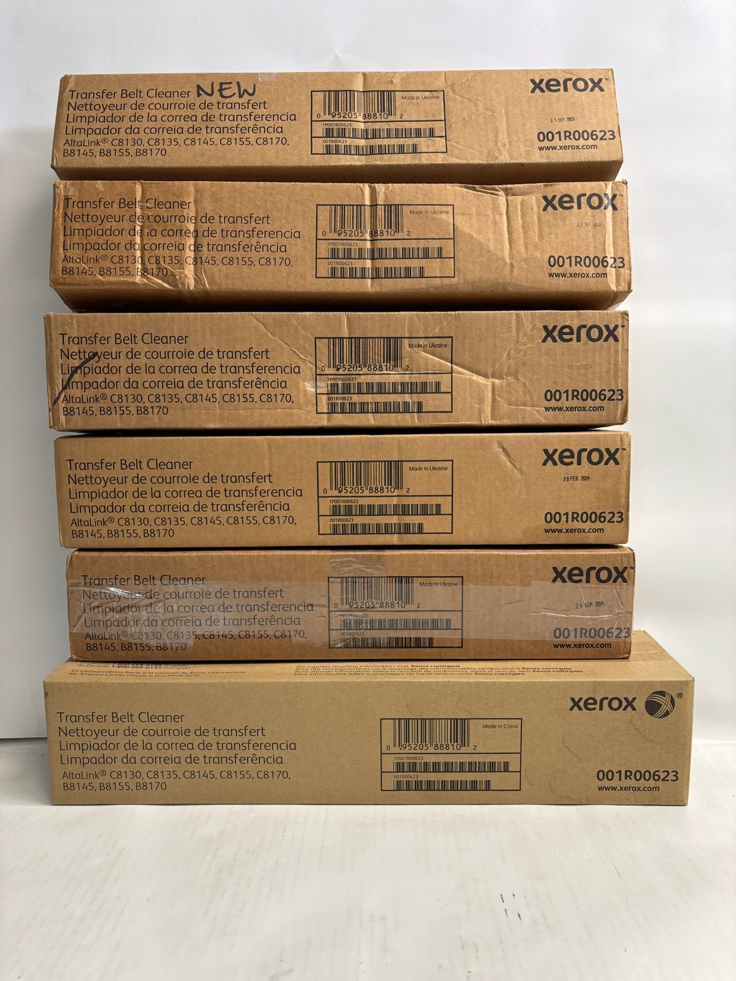6 New Open Genuine Xerox AltaLink C8130,C8135 Transfer Belt Cleaner 001R00623