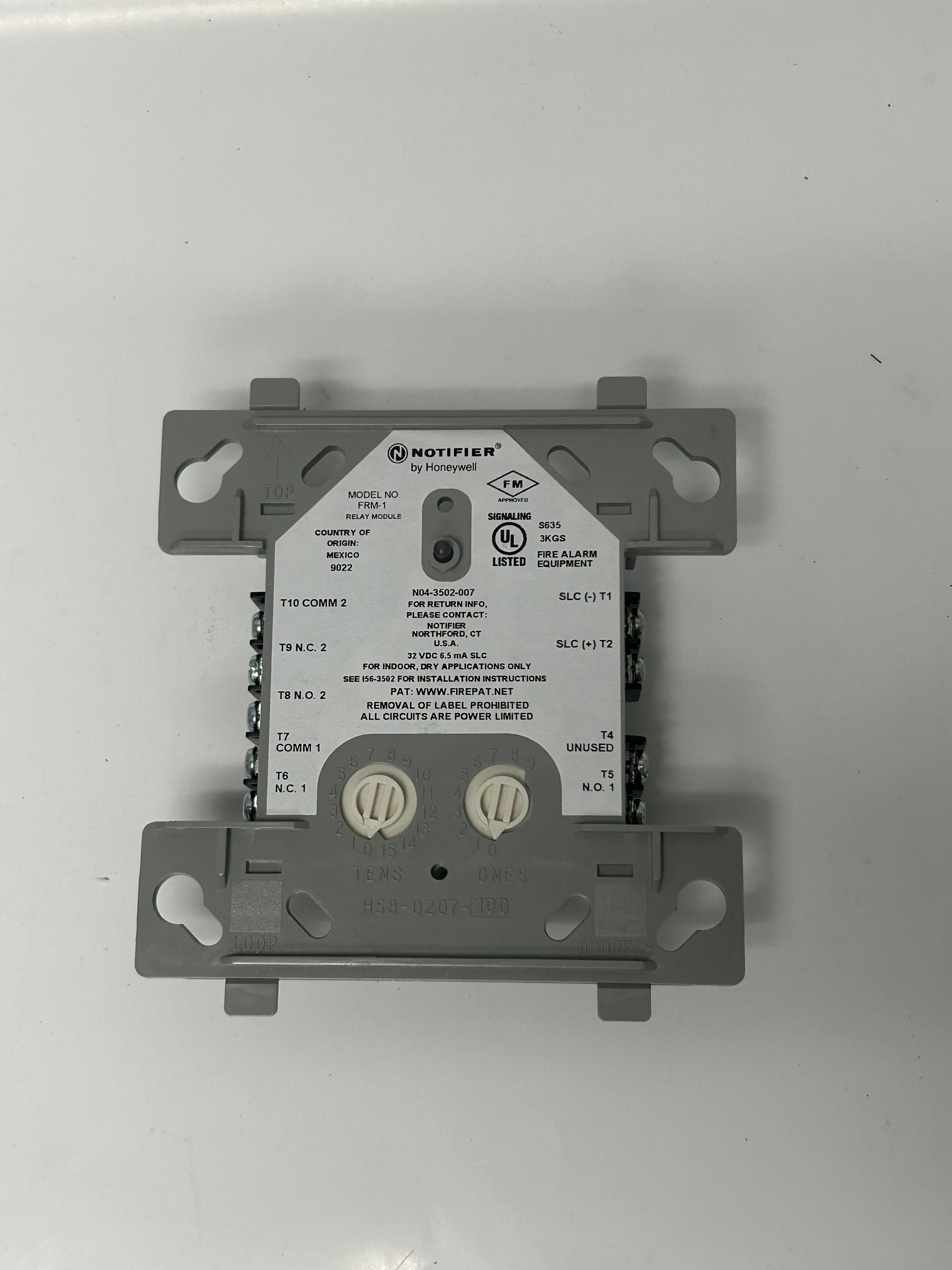 Addressable Relay Module Notifier Notifier by Honeywell FRM-1 Addressable Relay Module – Help Resale