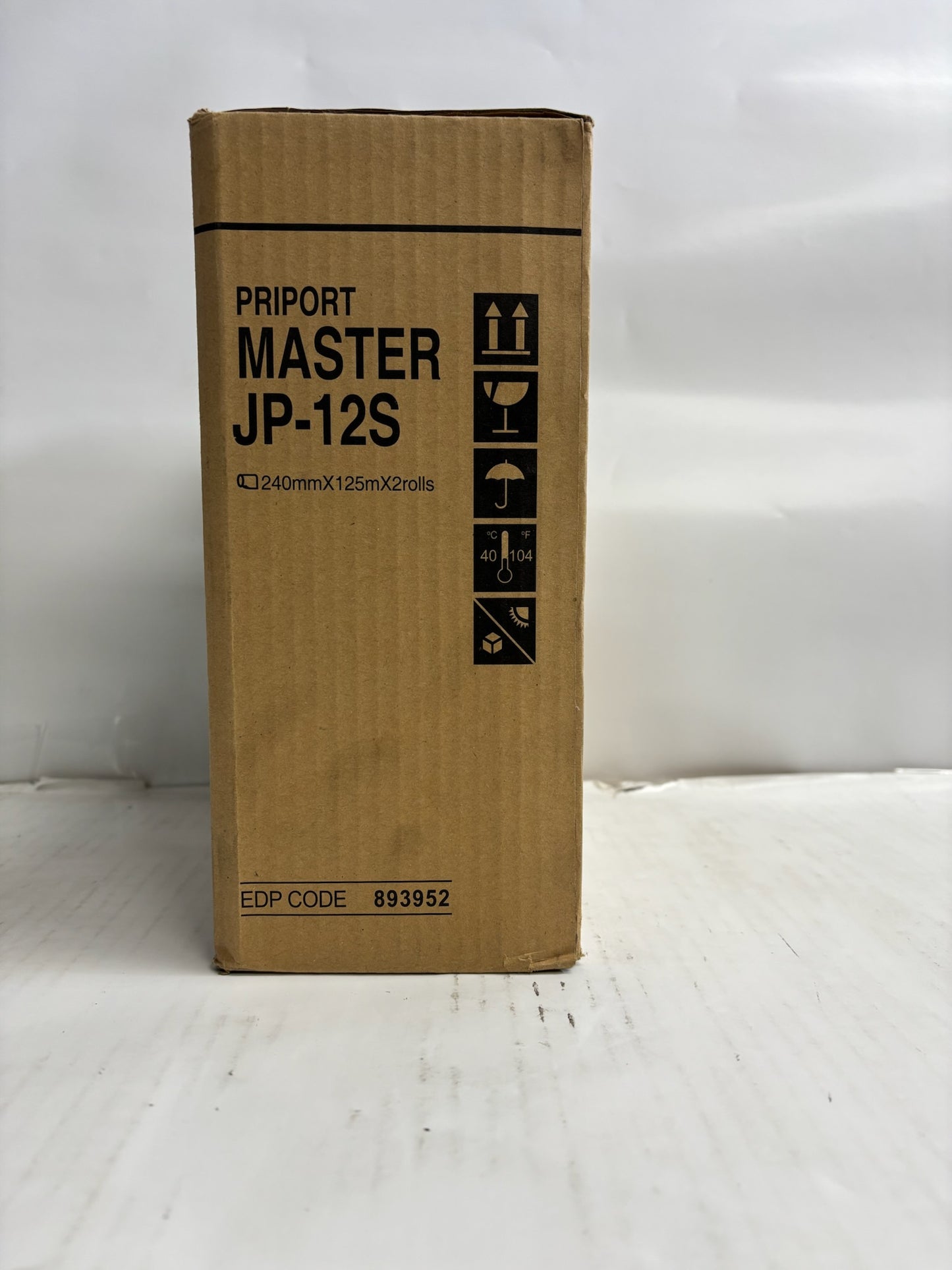 New Genuine Priport Ricoh DD 3324,DD 3344 Master Rolls JP-12s (893952) 2 Rolls