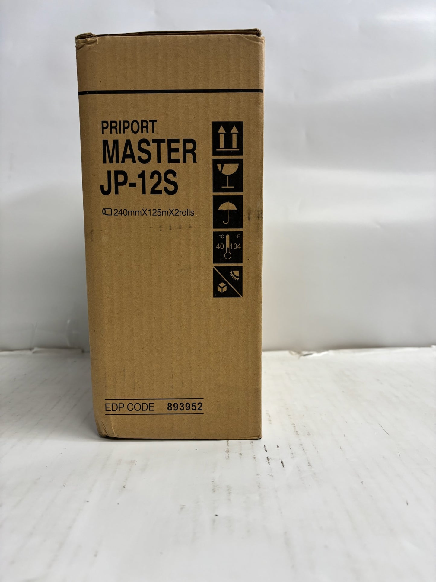 New Genuine Priport Ricoh DD 3324,DD 3344 Master Rolls JP-12s (893952) 2 Rolls