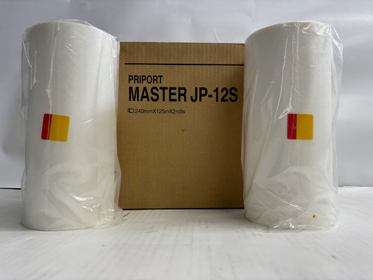 New Genuine Priport Ricoh DD 3324,DD 3344 Master Rolls JP-12s (893952) 2 Rolls