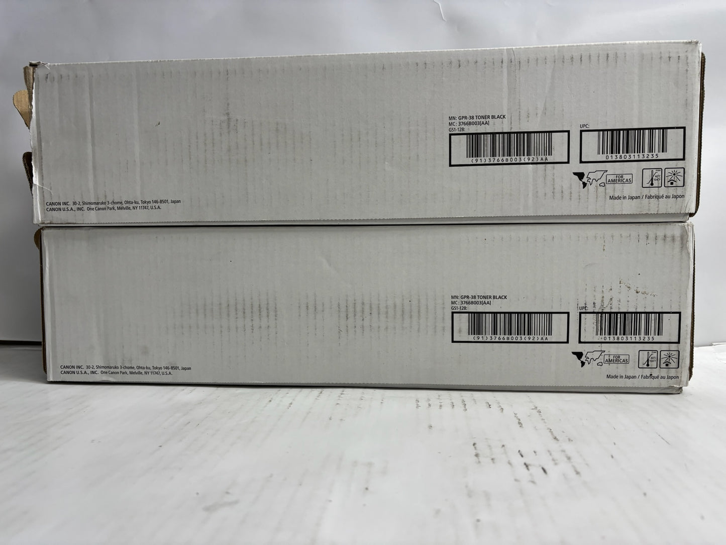 2 New Open Genuine Canon iR ADV 6055, 6065, 6765, Black Toners GPR-38, GPR38