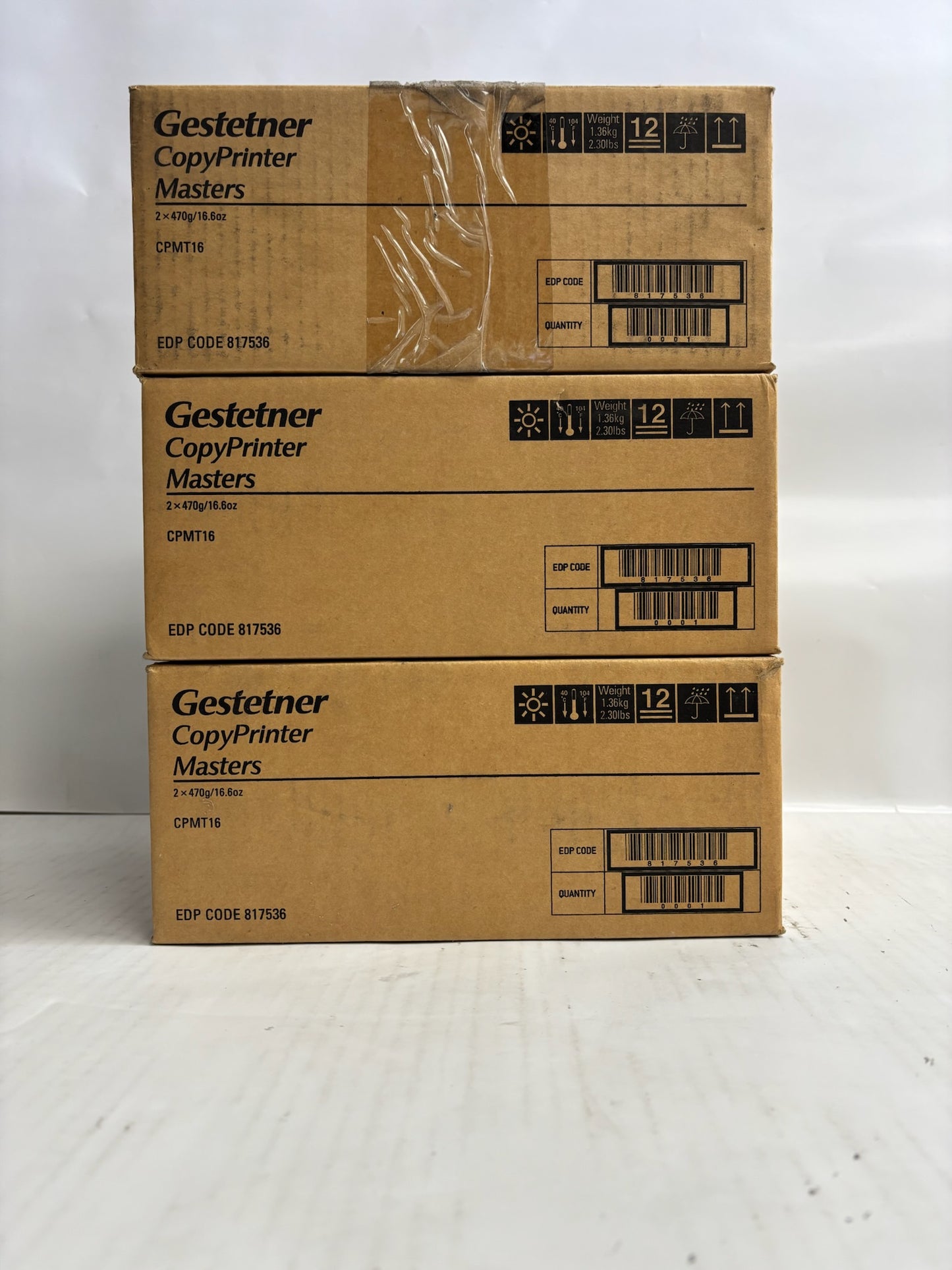 3 New Genuine Gestetner LDD-020 Master Rolls CPMT16, 817536 (Same Day Shipping)