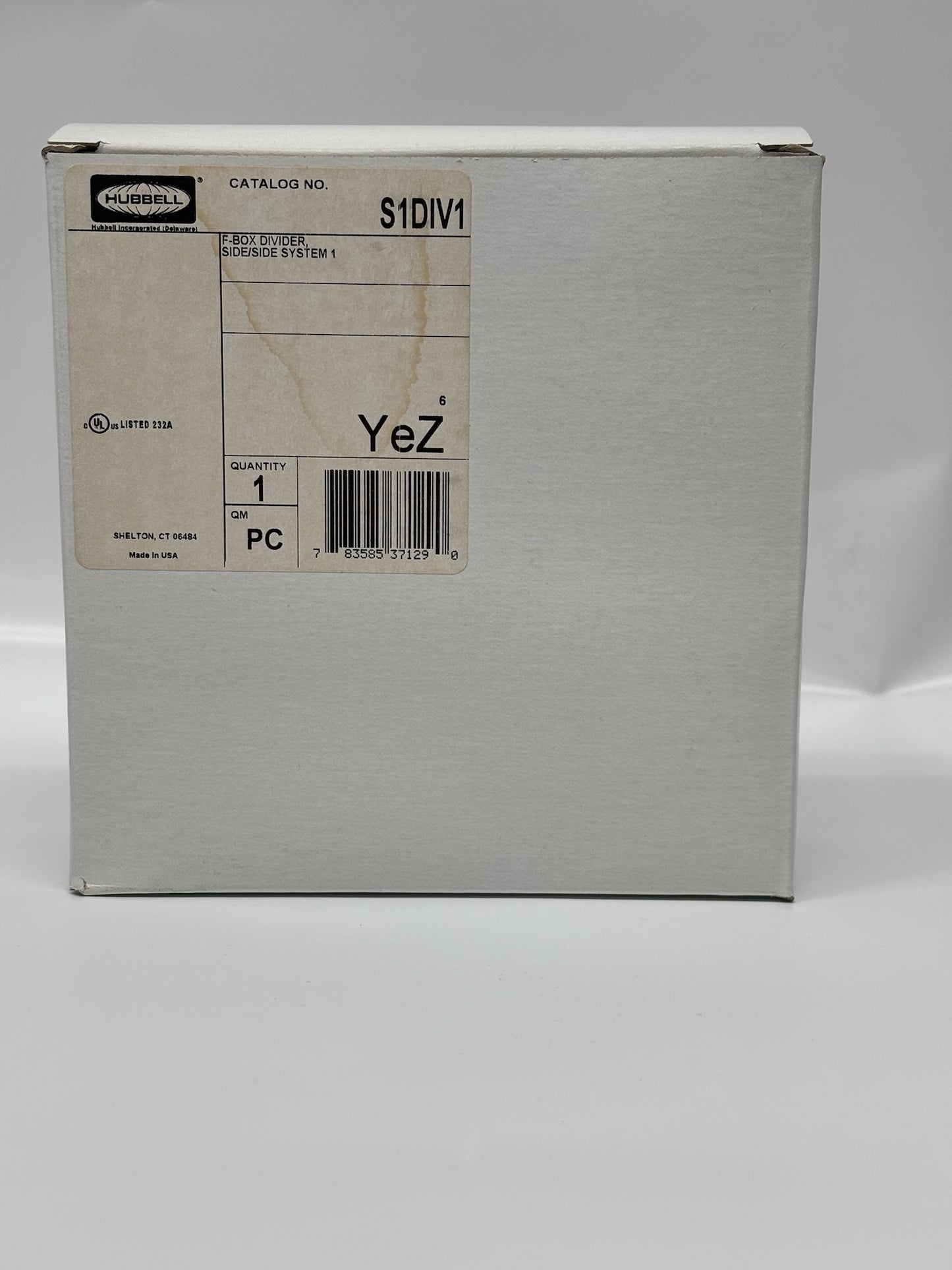 5 PK Hubbell S1DIV1: Gray Side-by-Side Divider for SystemOne Floor Boxes