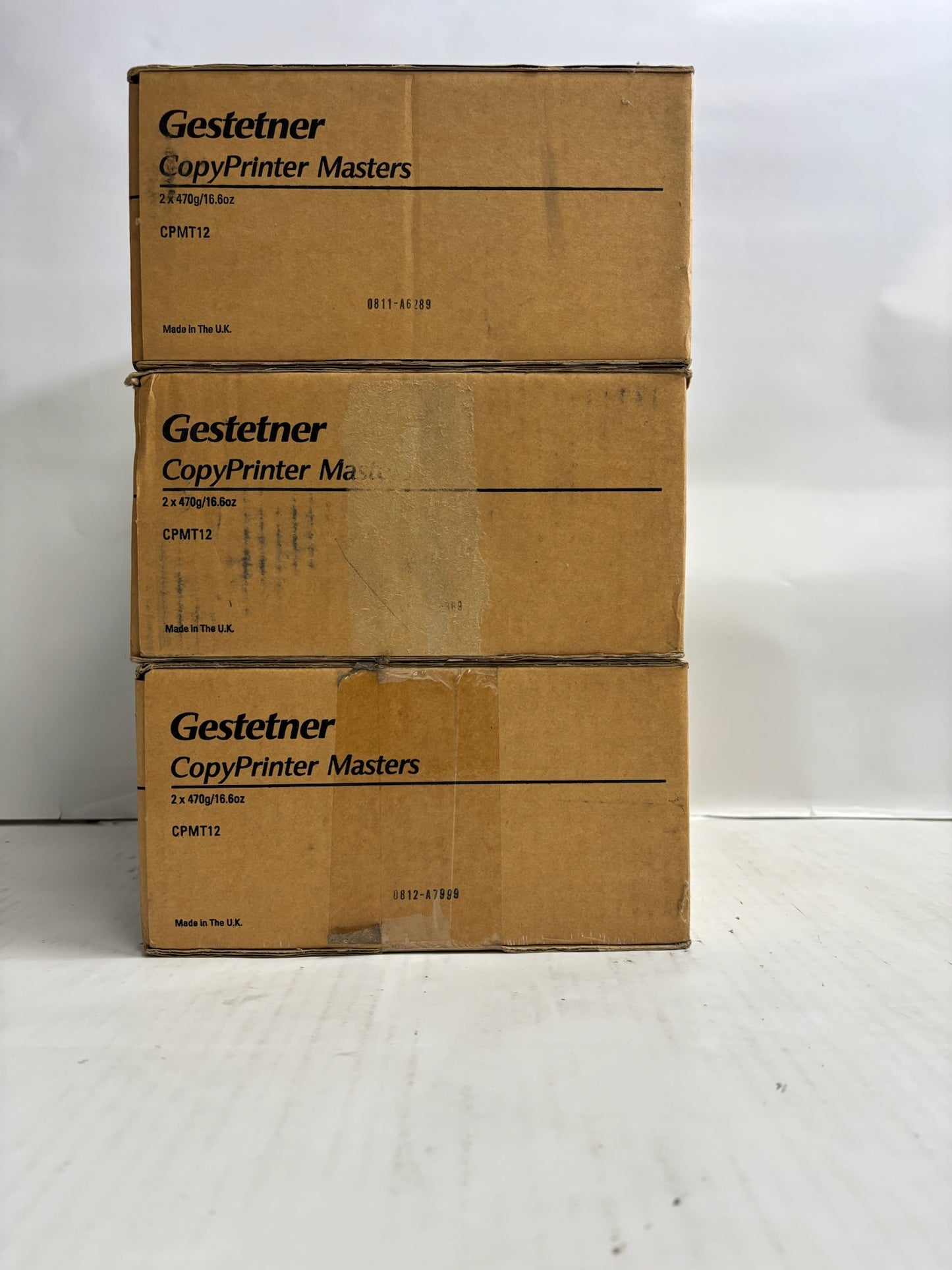 3 Genuine Gestetner 5306L,CP5000,CP5001 Master Rolls CPMT12, 893024 (6 Rolls)